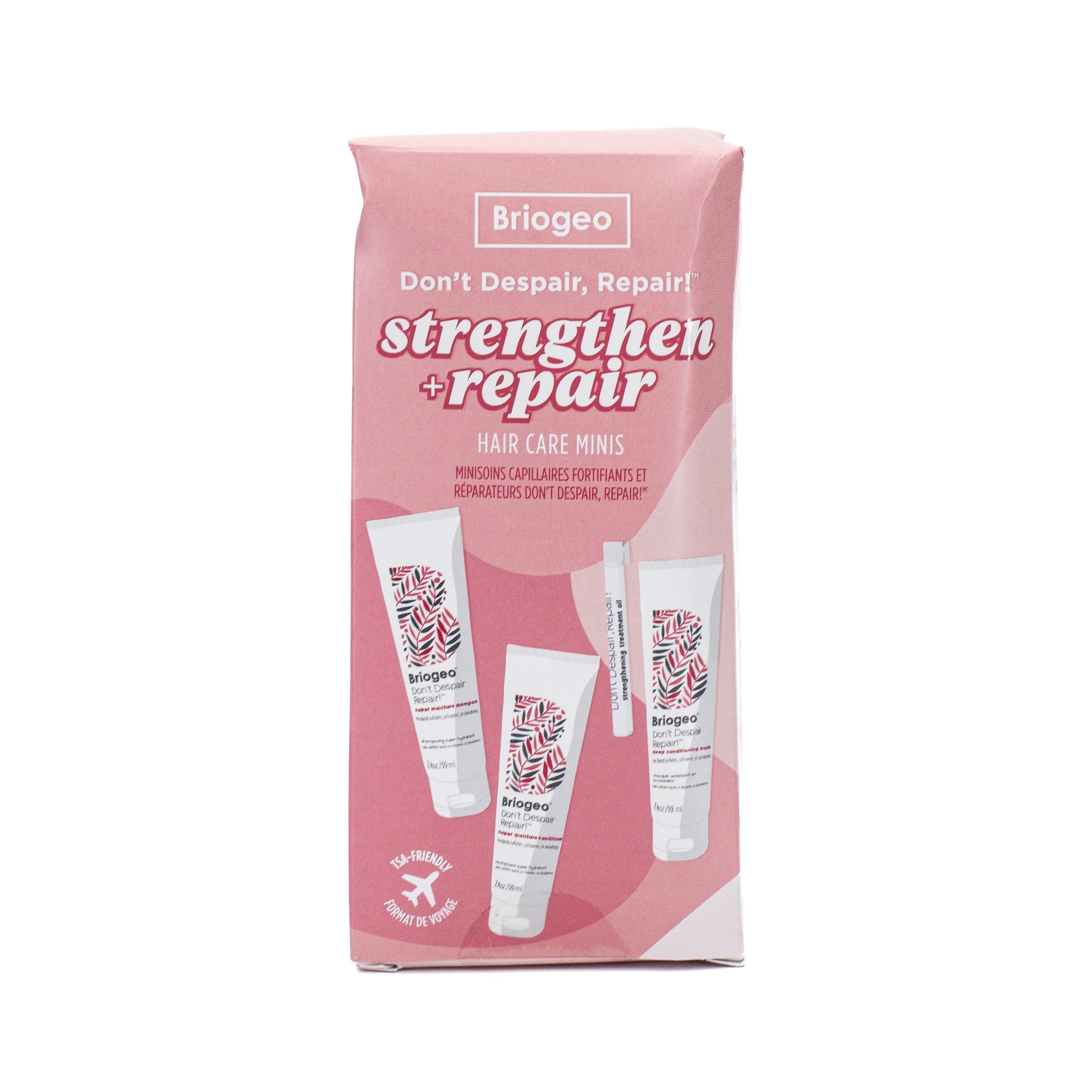 Briogeo Strengthen + Repair Hair Care Minis 4 piezas - Caja Imperfect
