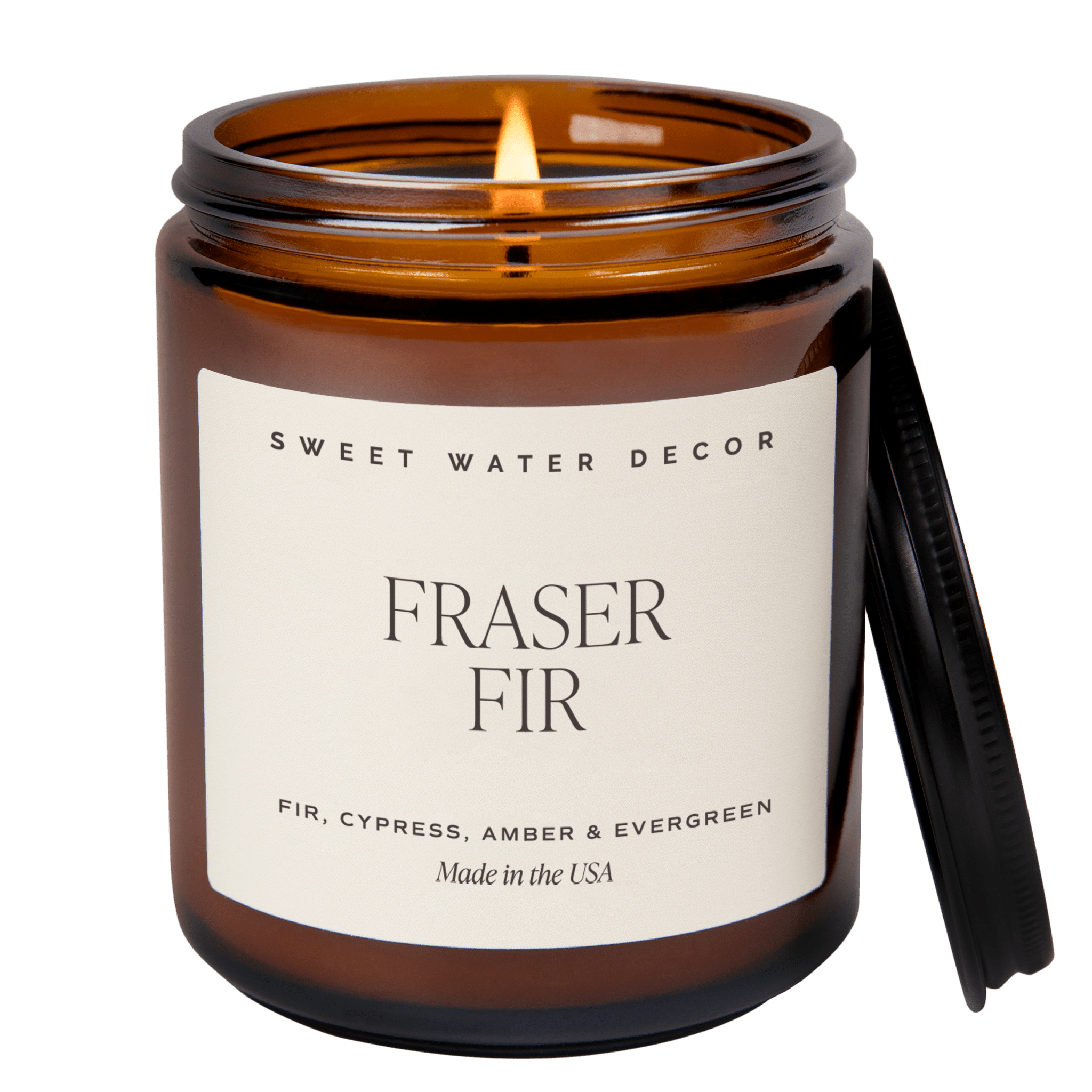 Fraser Fir Soy Candle - Amber Jar - 9 oz