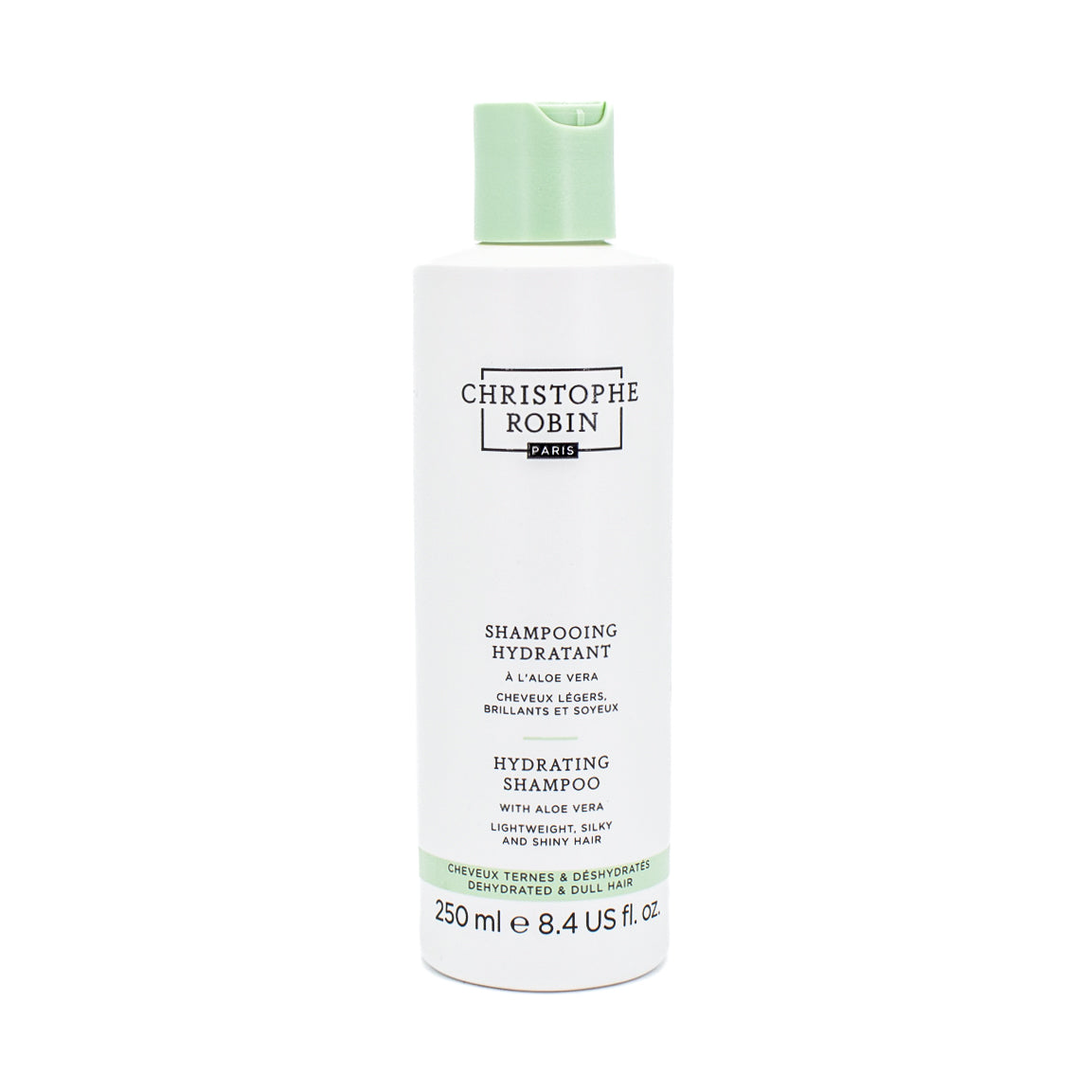 Champú hidratante con aloe vera CHRISTOPHE ROBIN 8.4oz - Nuevo