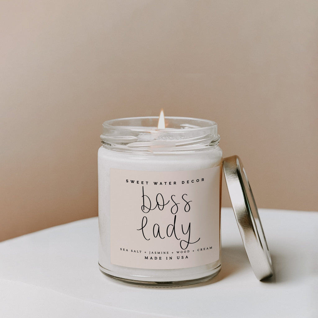 Vela de soja Boss Lady - Frasco transparente - 250 ml (Día de spa)