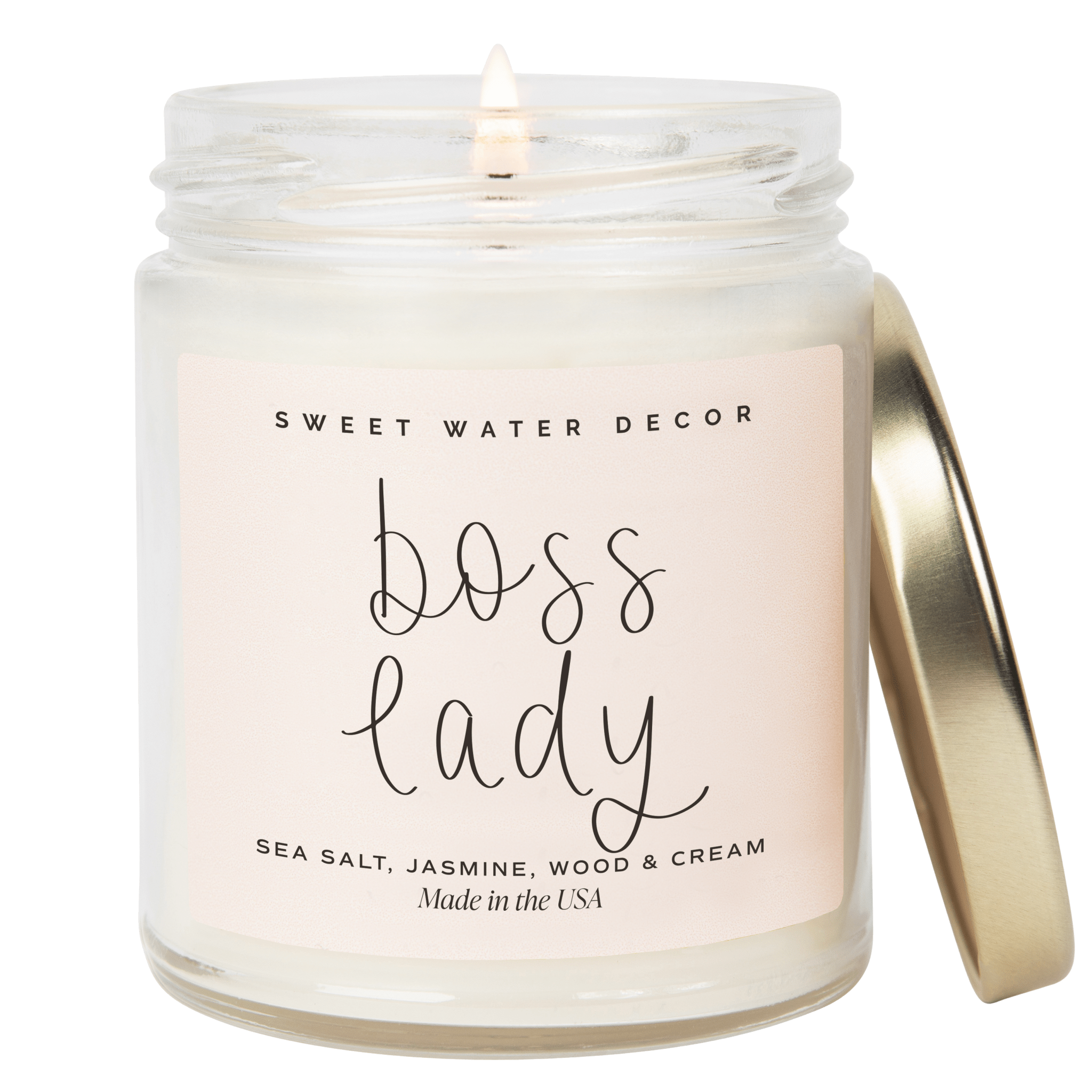 Vela de soja Boss Lady - Frasco transparente - 250 ml (Día de spa)