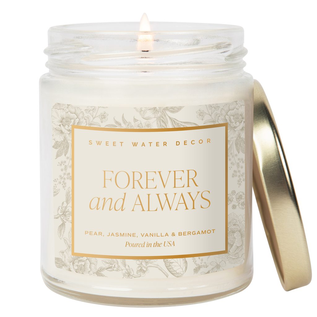 Forever and Always Soy Candle - Clear Jar - 9 oz