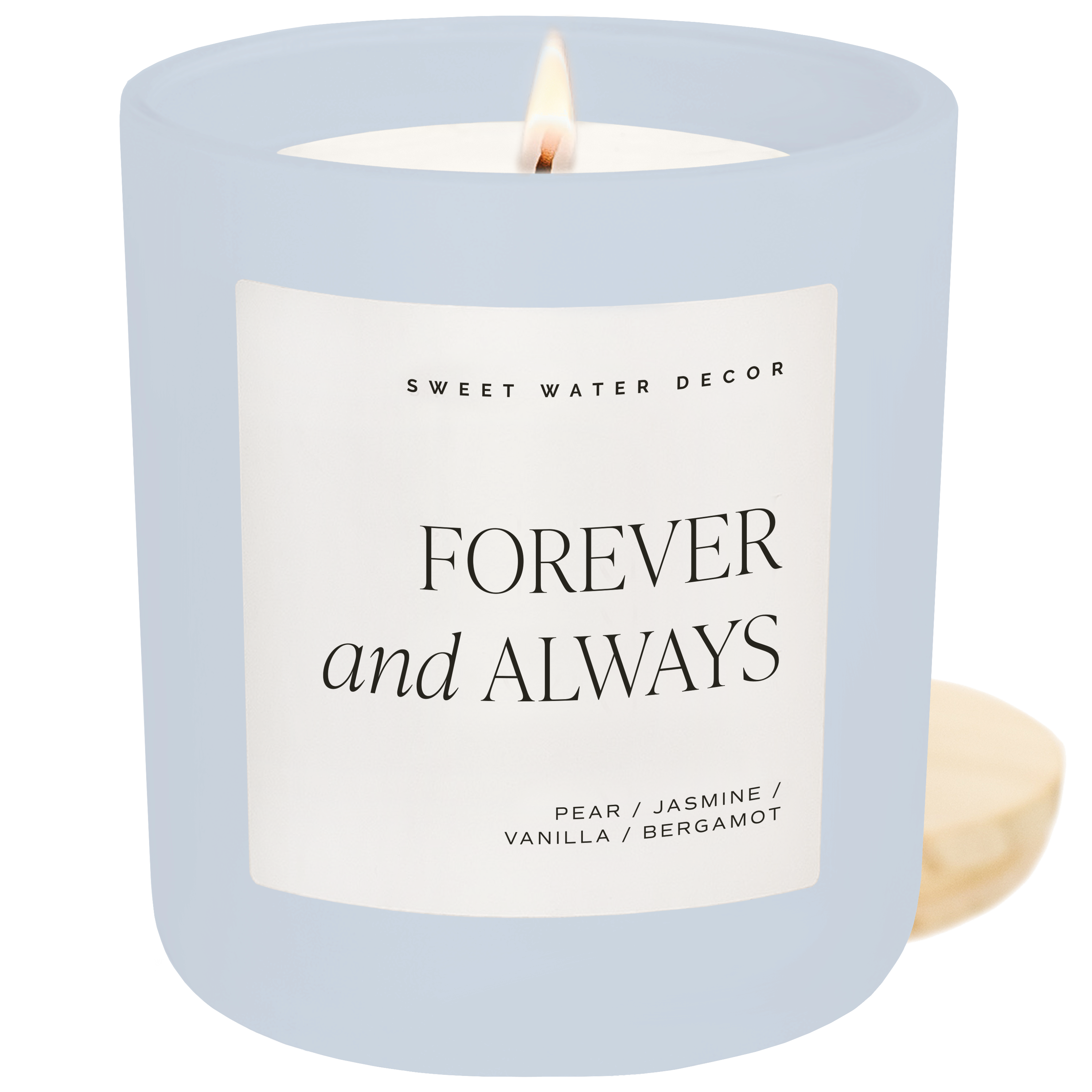 Forever and Always Soy Candle - Blue Matte Jar - 15 oz