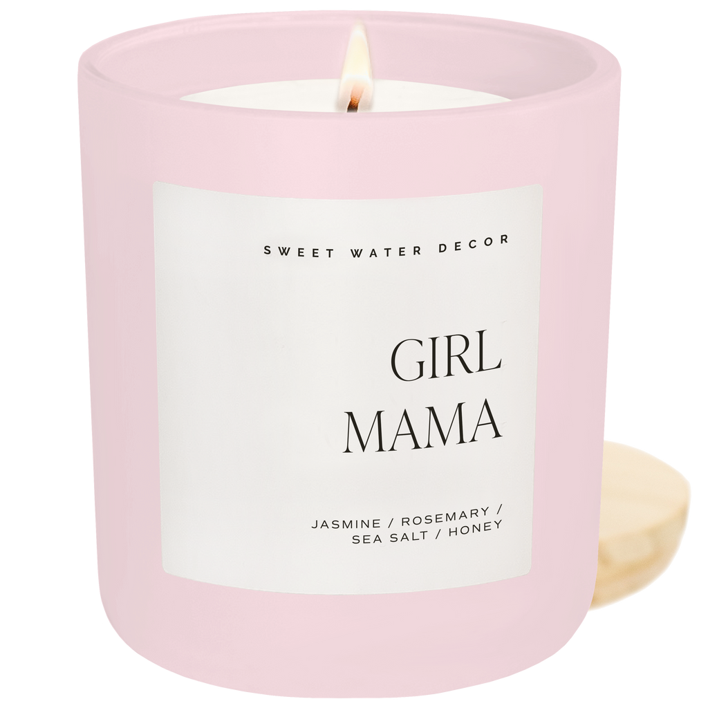 Girl Mama Soy Candle - Pink Matte Jar - 15 oz