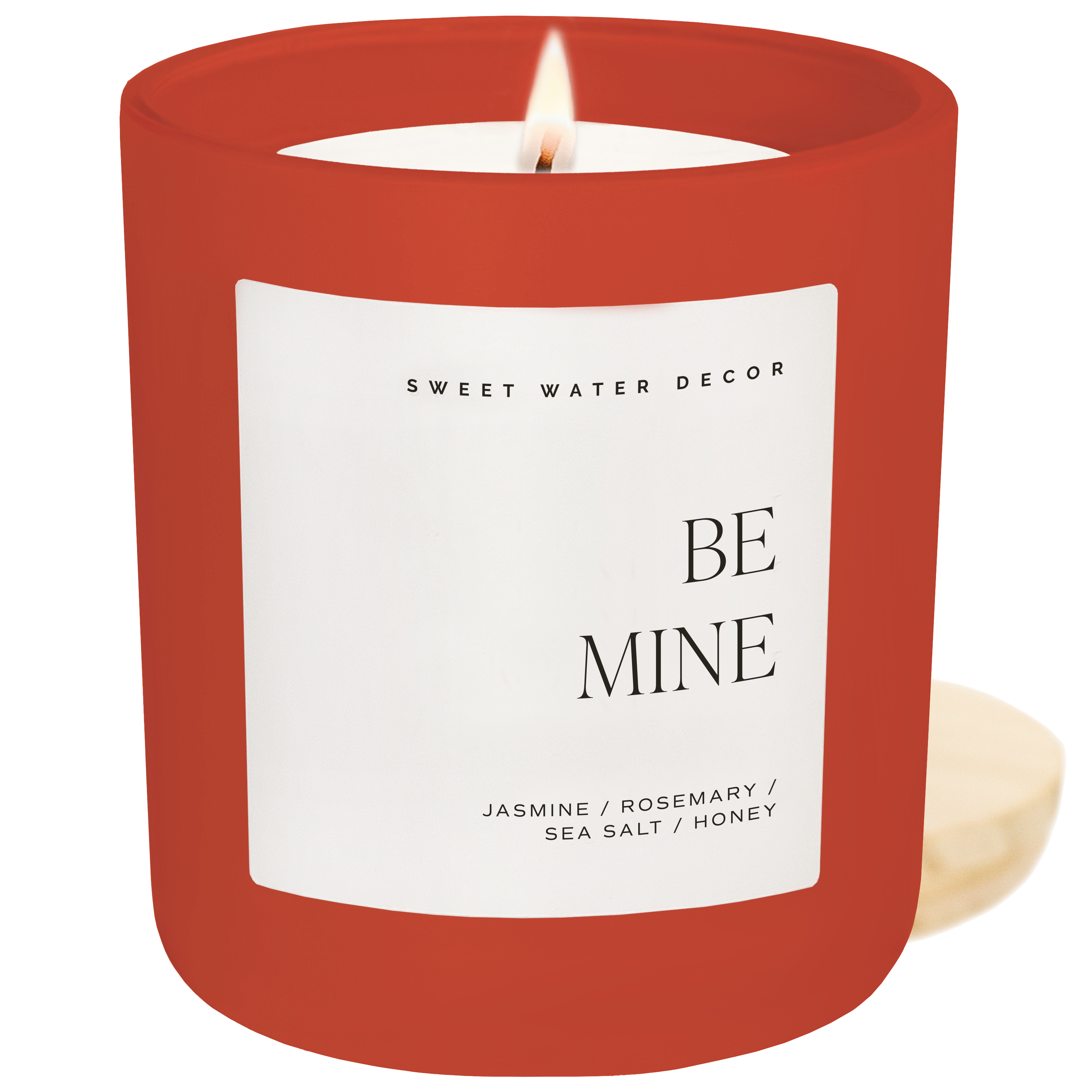 Be Mine Soy Candle - Red Matte Jar - 15 oz