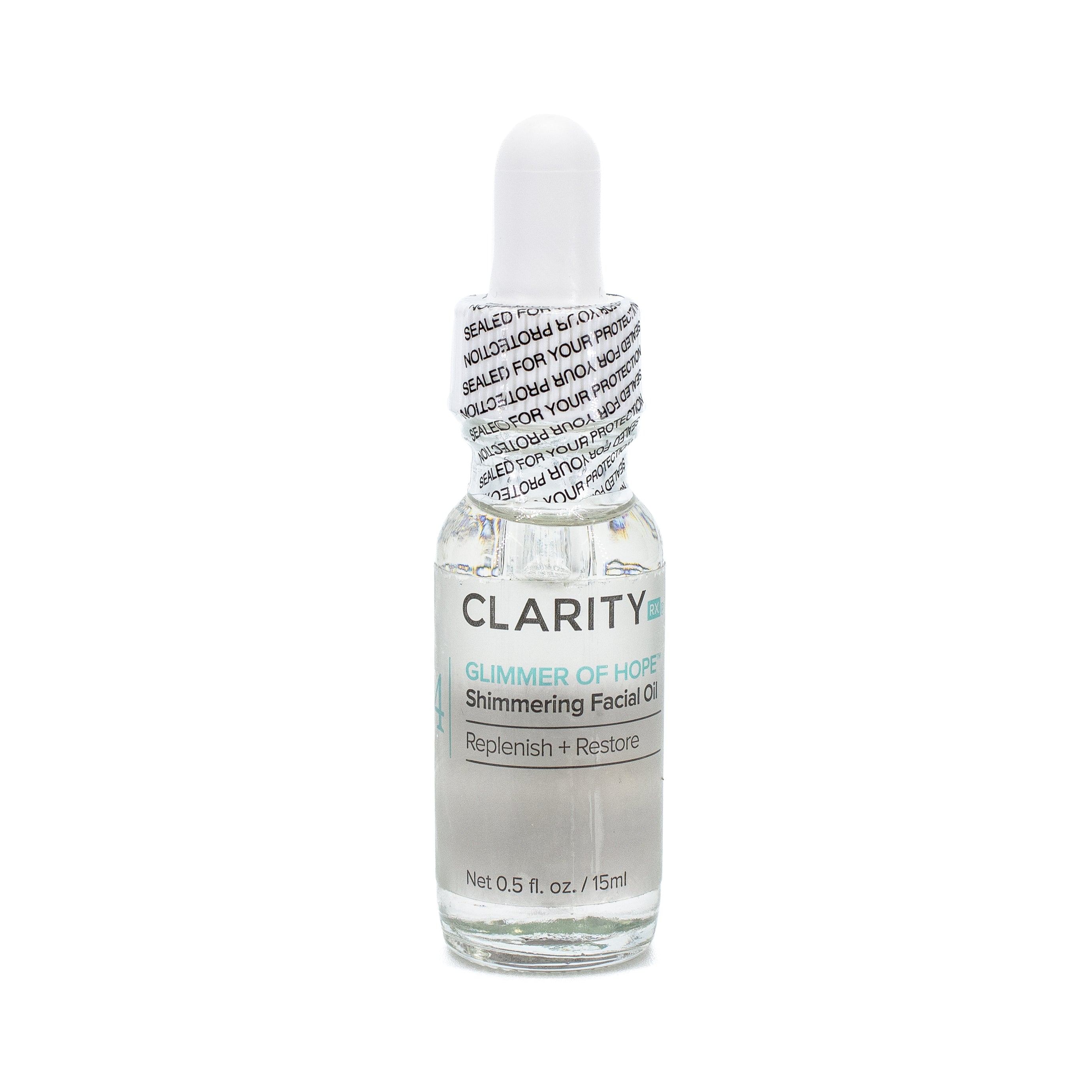CLARITY RX Aceite facial brillante Glimmer Of Hope 0.5 oz - Caja faltante