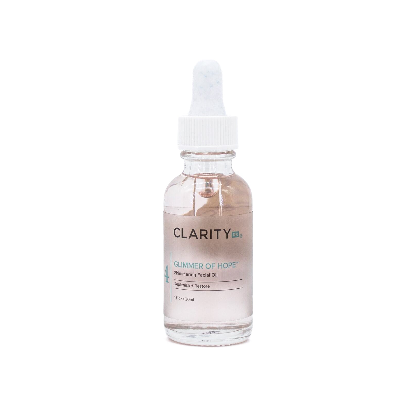 CLARITY RX Aceite facial brillante Glimmer Of Hope 1 oz - Falta una pequeña cantidad