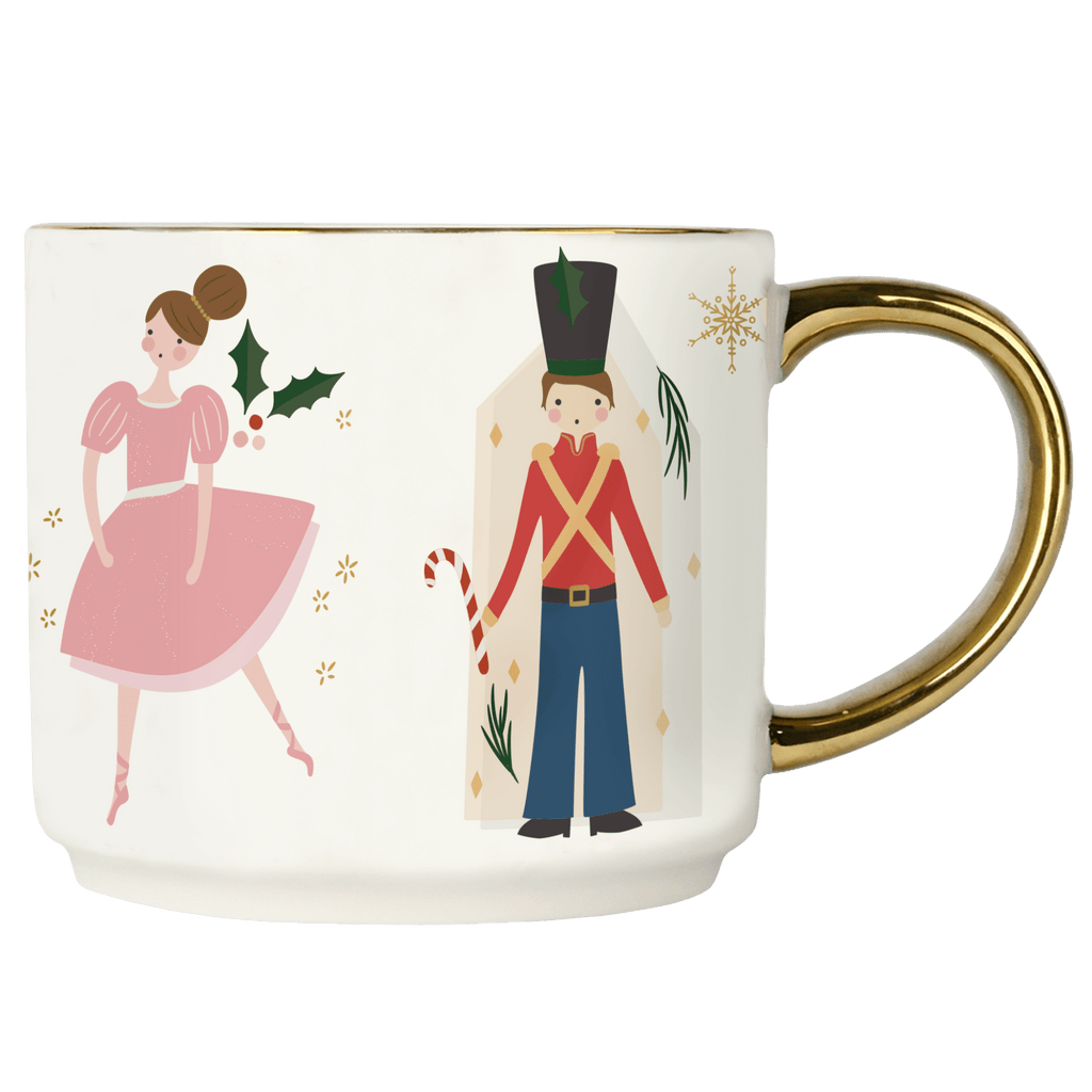 Nutcracker 14oz. Gold Handle Coffee Mug