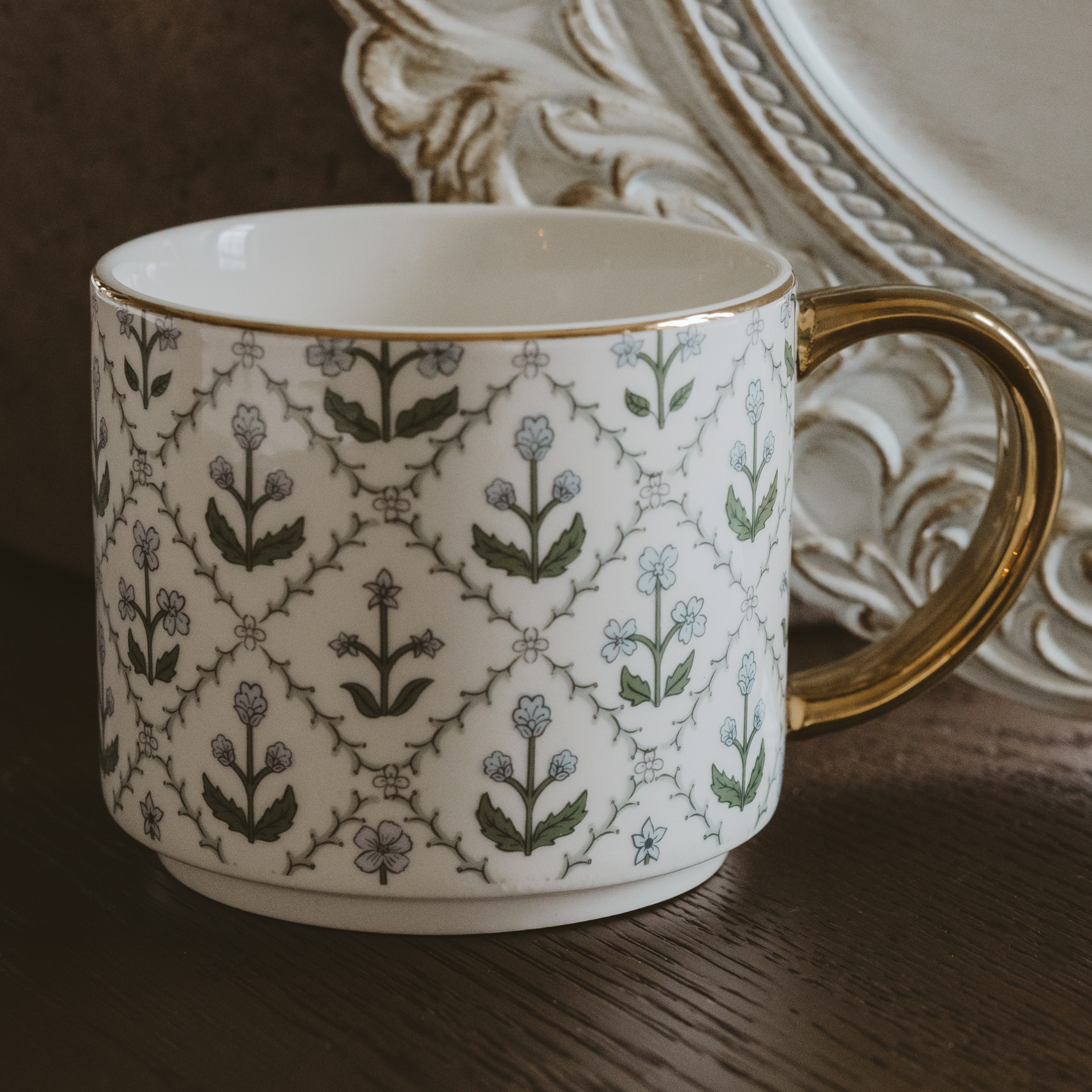 Floral Quilt 14oz. Coffee Mug