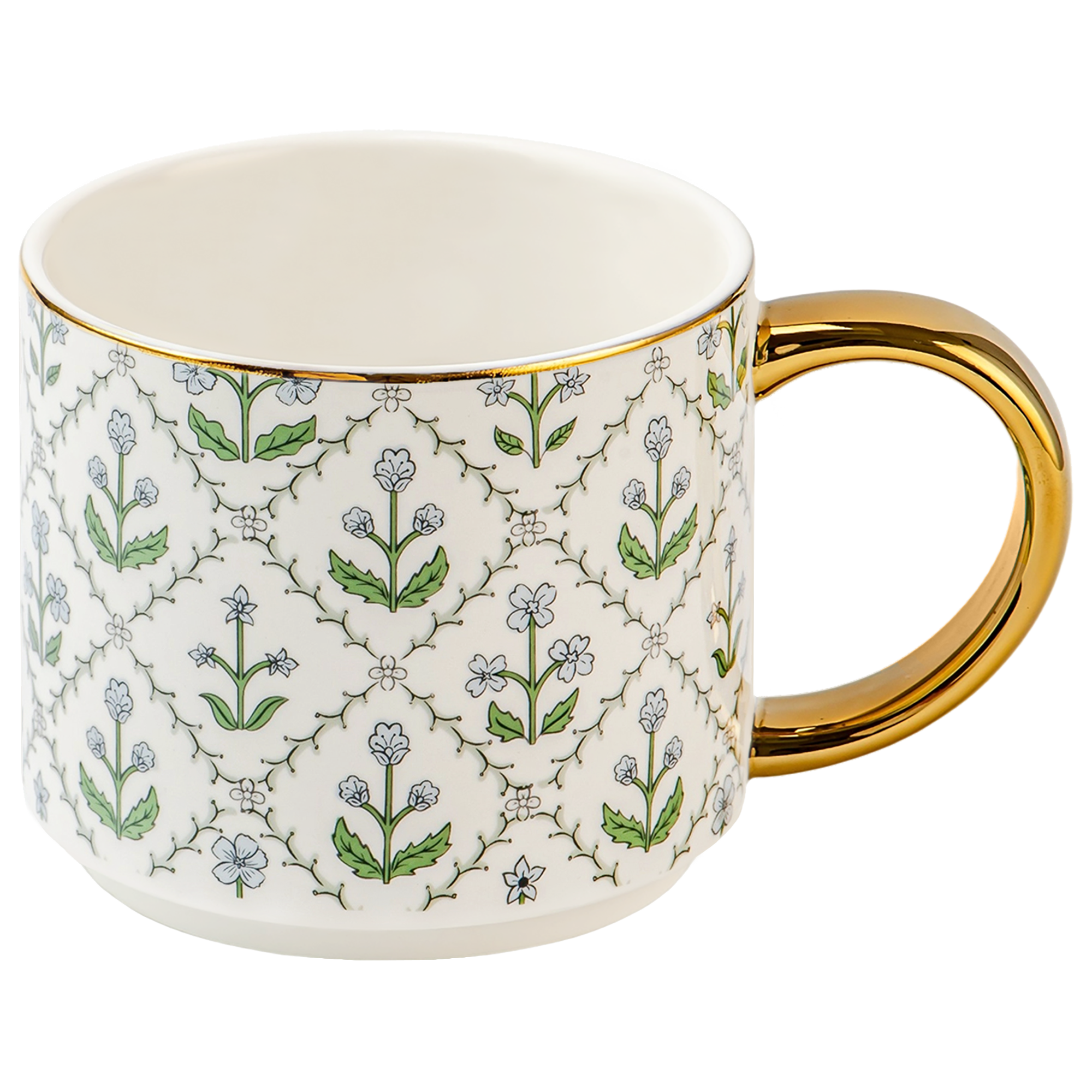 Floral Quilt 14oz. Coffee Mug