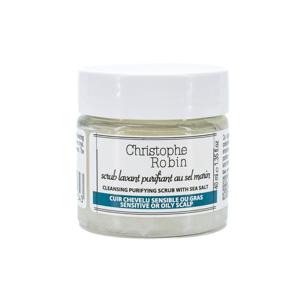 Exfoliante purificante limpiador con sal marina de Christophe Robin, 38 ml (nuevo)