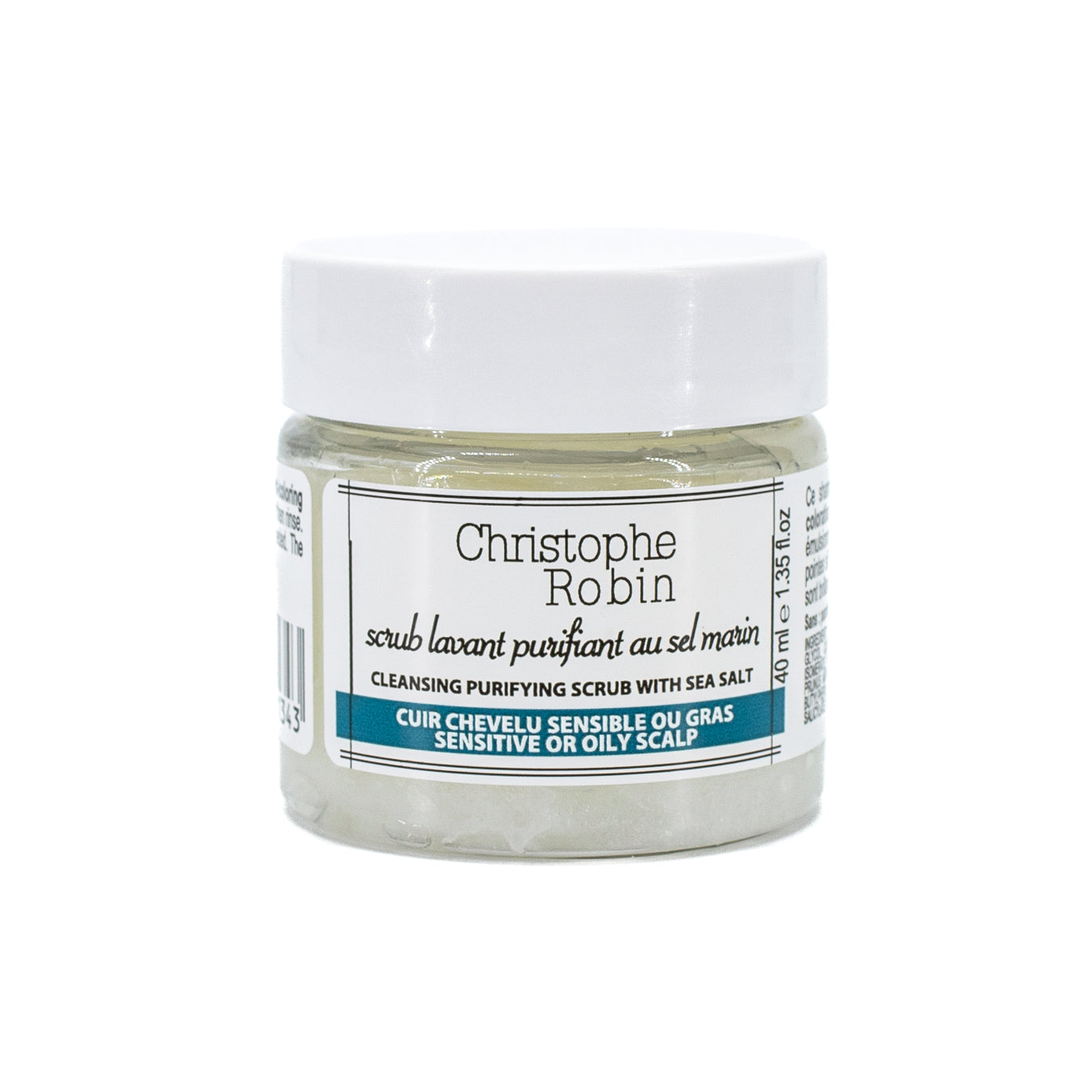 Exfoliante purificante limpiador con sal marina de Christophe Robin, 38 ml (nuevo)