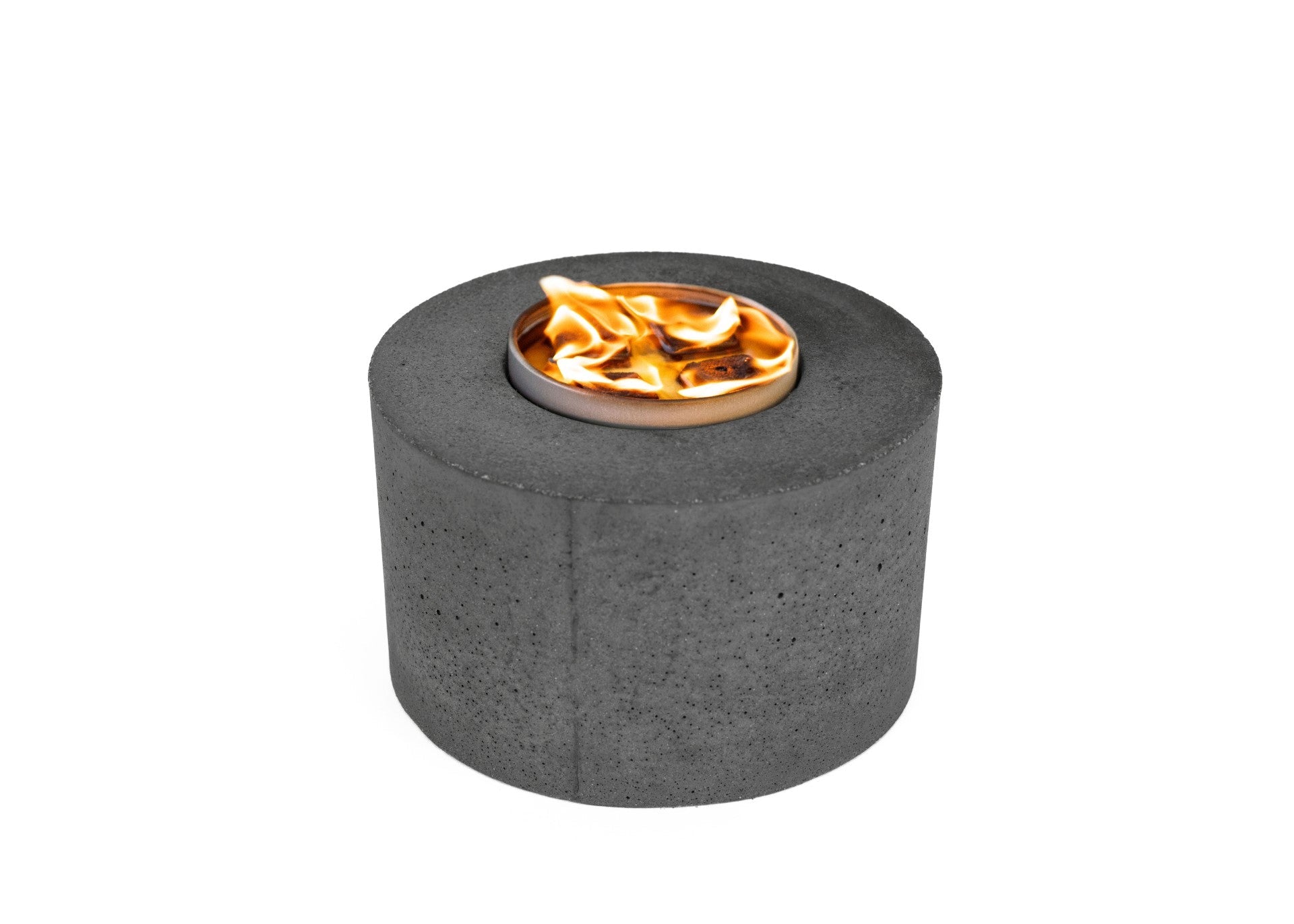 Pozo de fuego de hormigón cilíndrico clásico