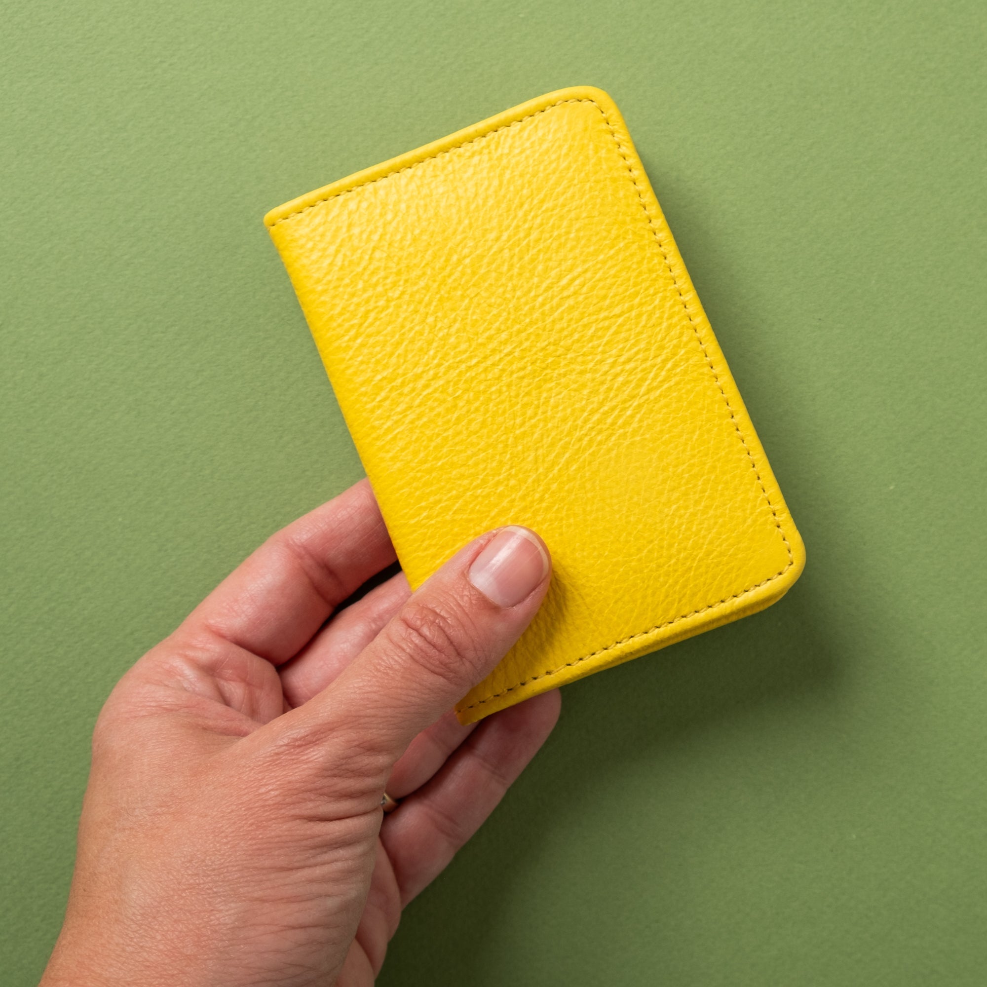 Cartera plegable compacta con protección RFID - Amarillo soleado