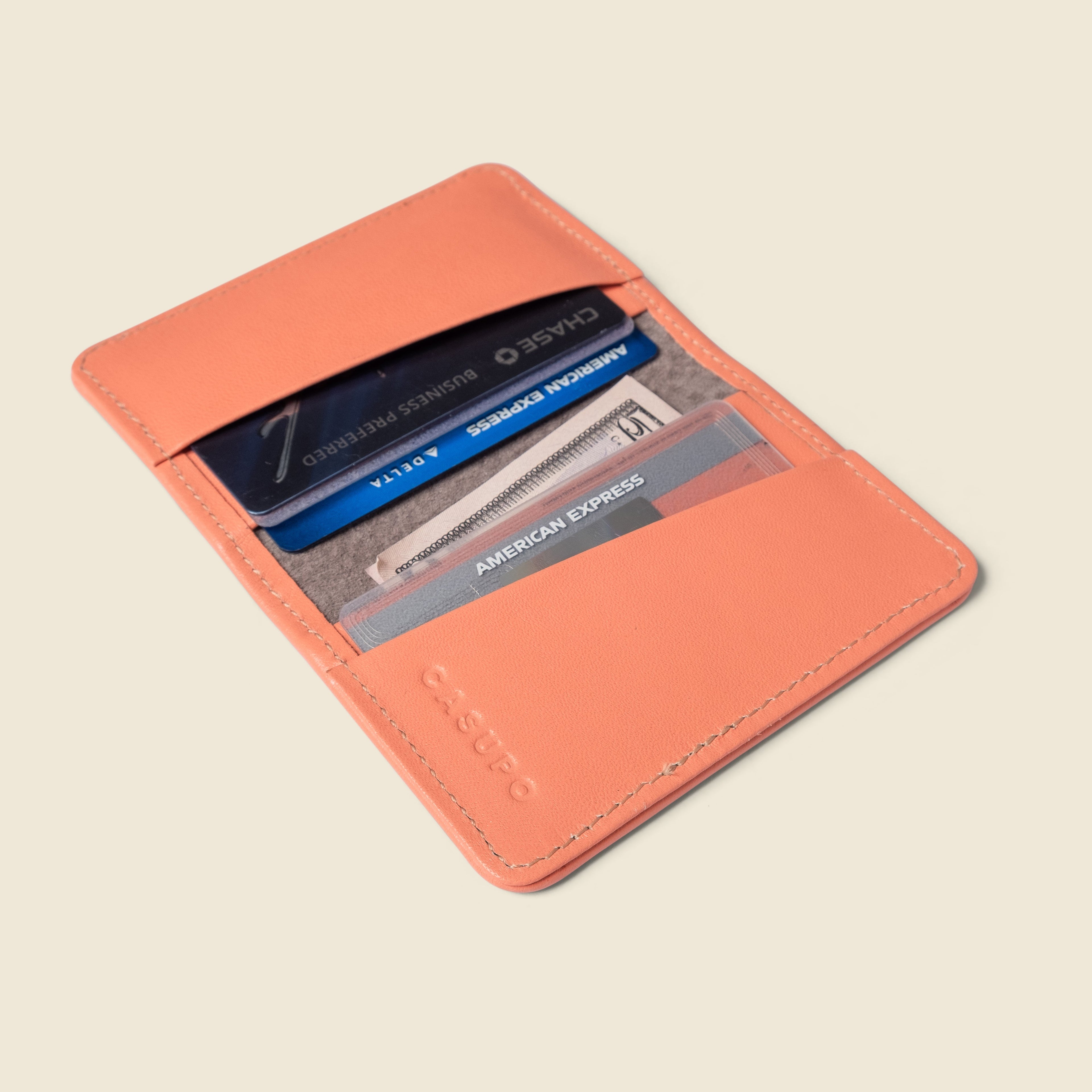 Cartera plegable compacta con protección RFID - Rosa