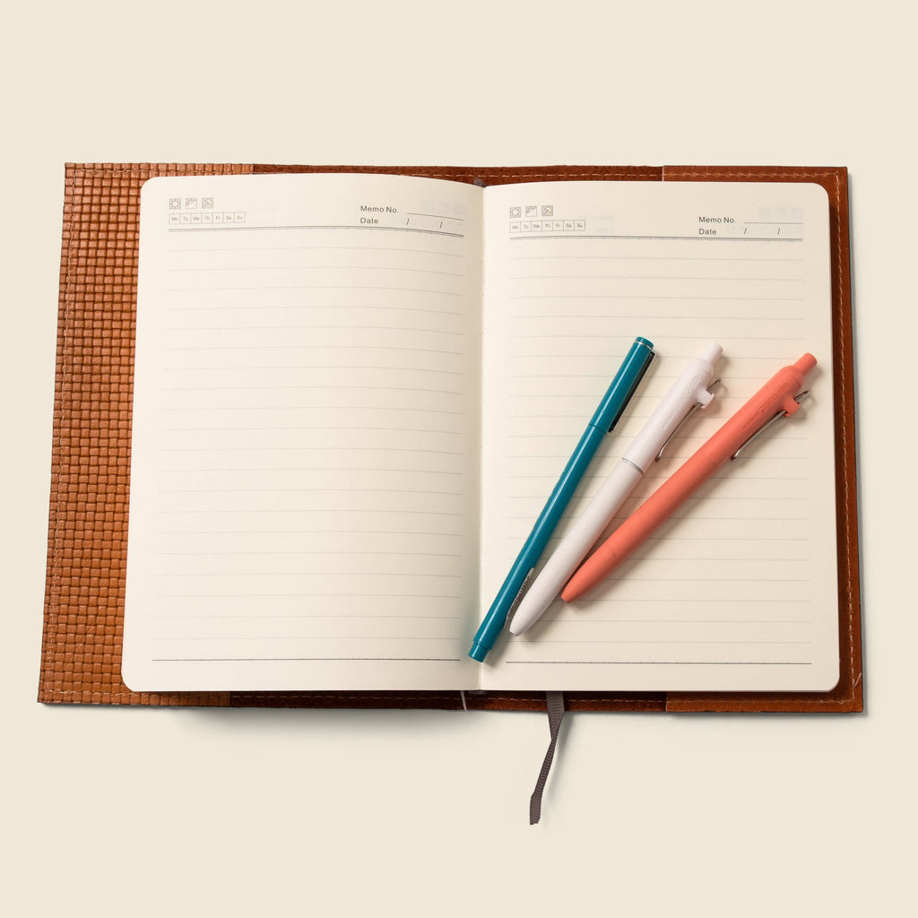 Funda de cuero recargable para libreta A5 (edición limitada en color canela)
