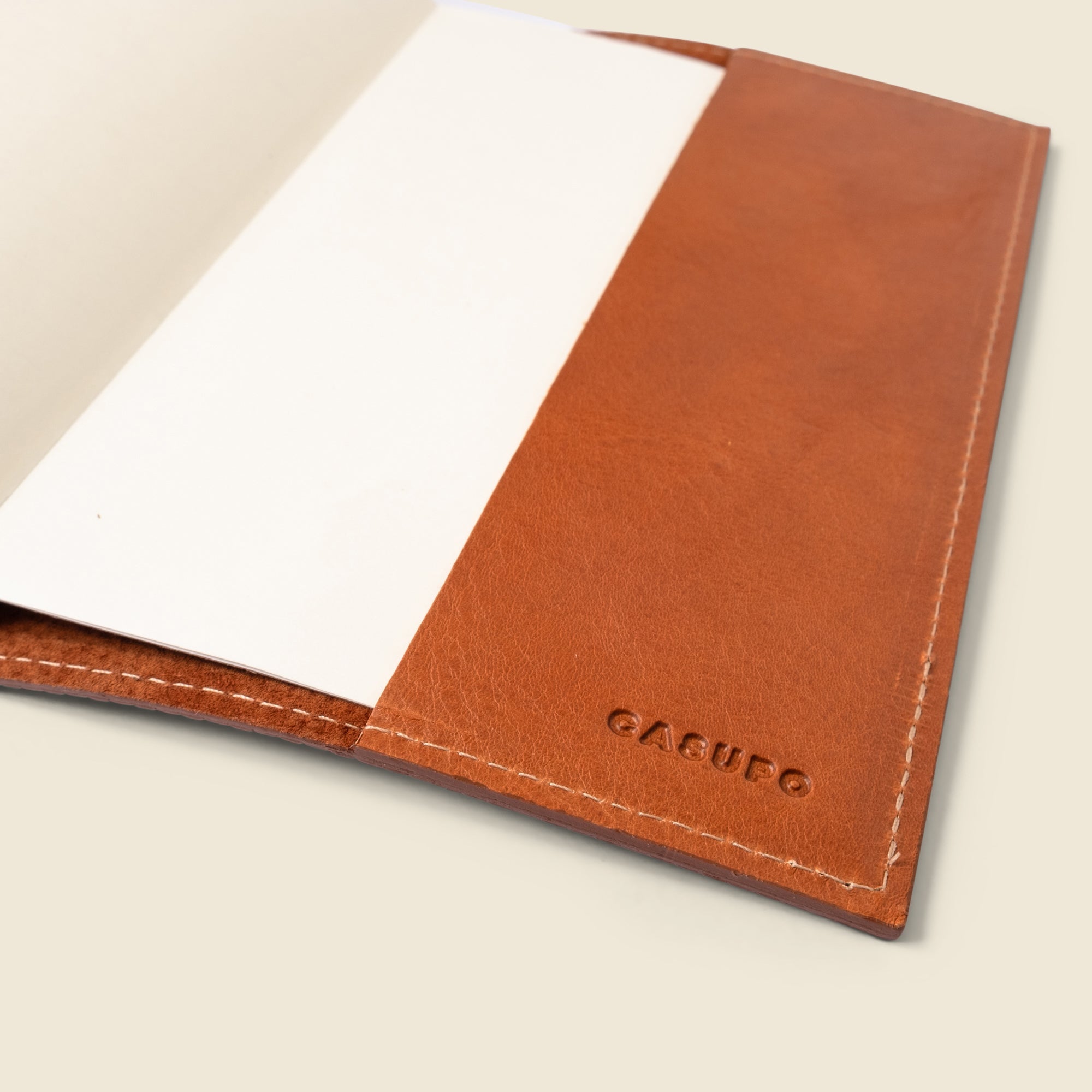 Funda de cuero recargable para libreta A5 (edición limitada en color canela)