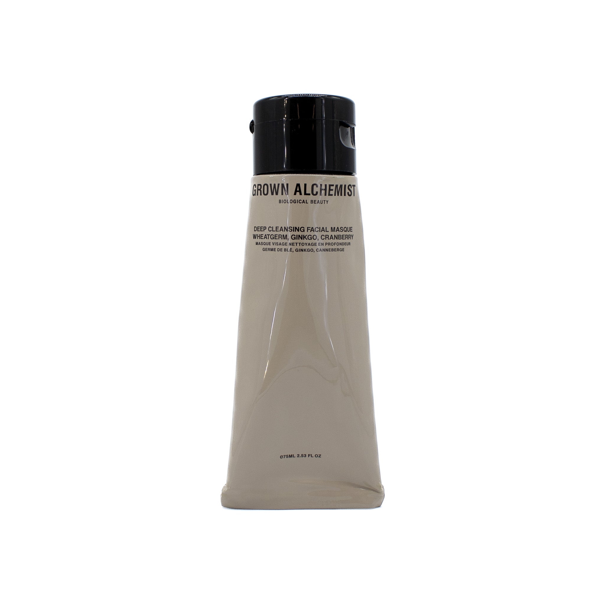 Mascarilla facial de limpieza profunda GROWN ALCHEMIST 75 ml (falta poca cantidad)