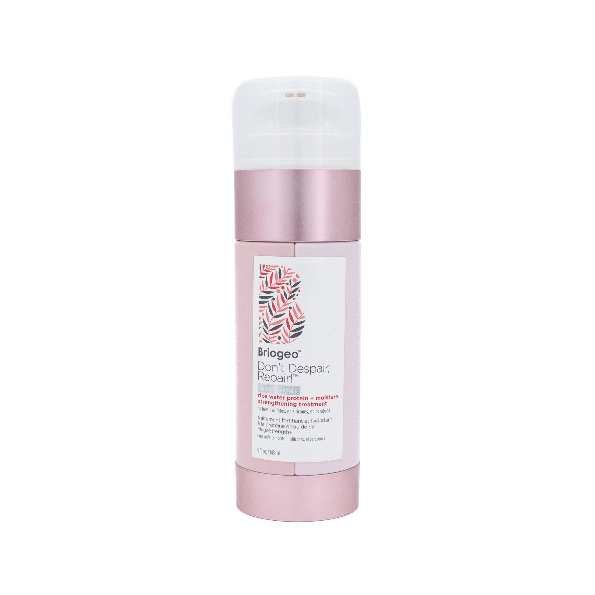 Briogeo ¡Repara sin desesperar! Tratamiento fortalecedor con proteína e hidratación de agua de arroz, 147 ml (falta poca cantidad)