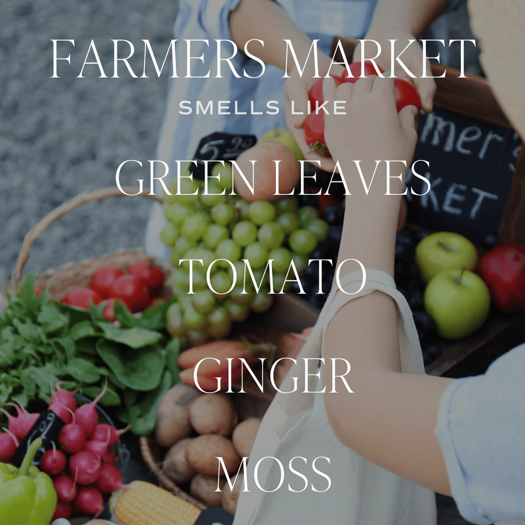 Farmer's Market Soy Candle - Green Matte Jar - 15 oz