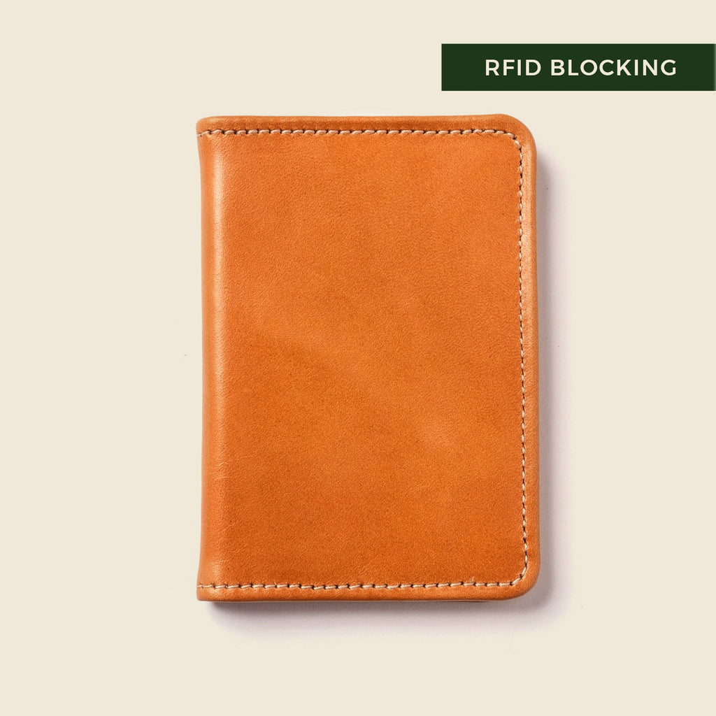 Cartera plegable compacta con protección RFID - Miel