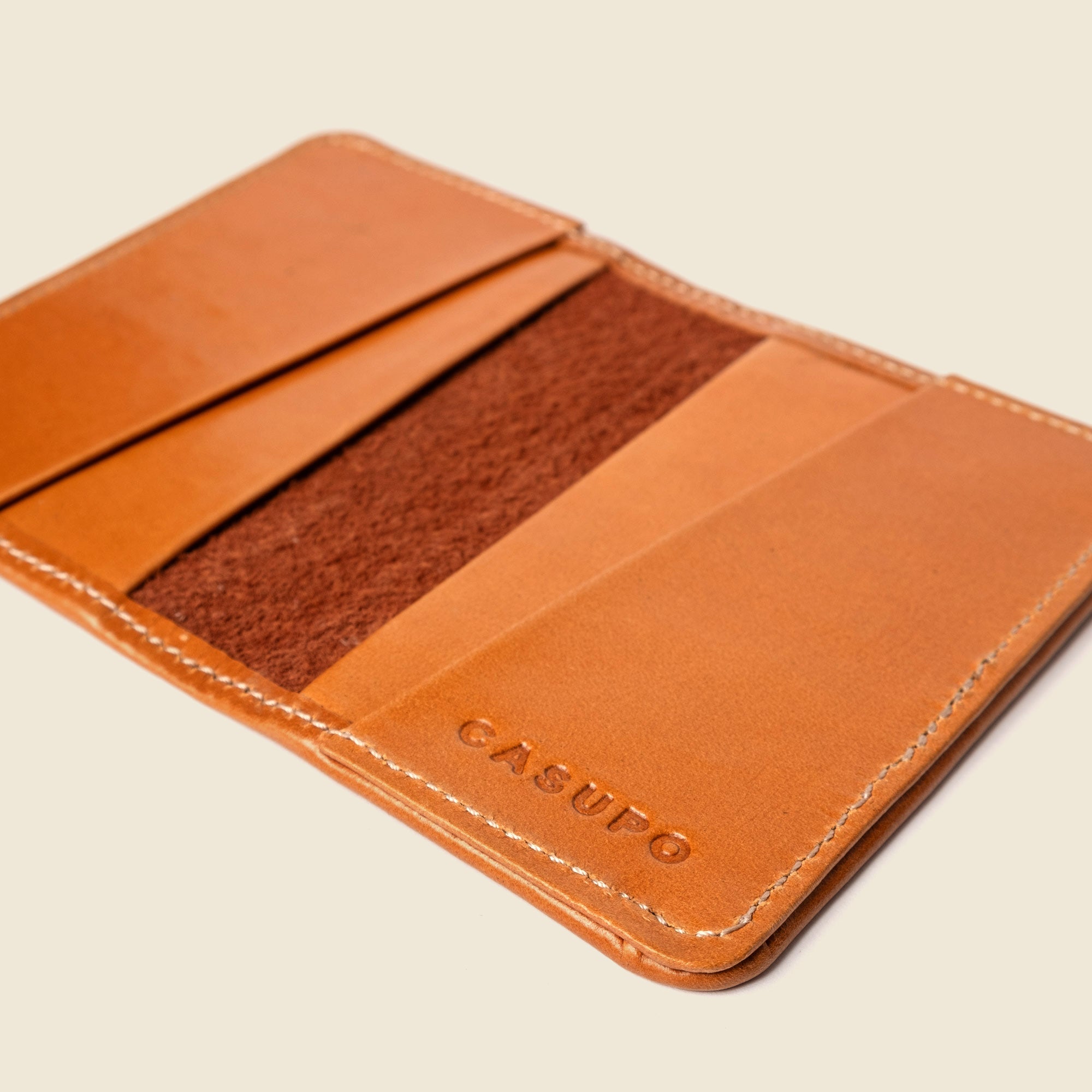 Cartera plegable compacta con protección RFID - Miel