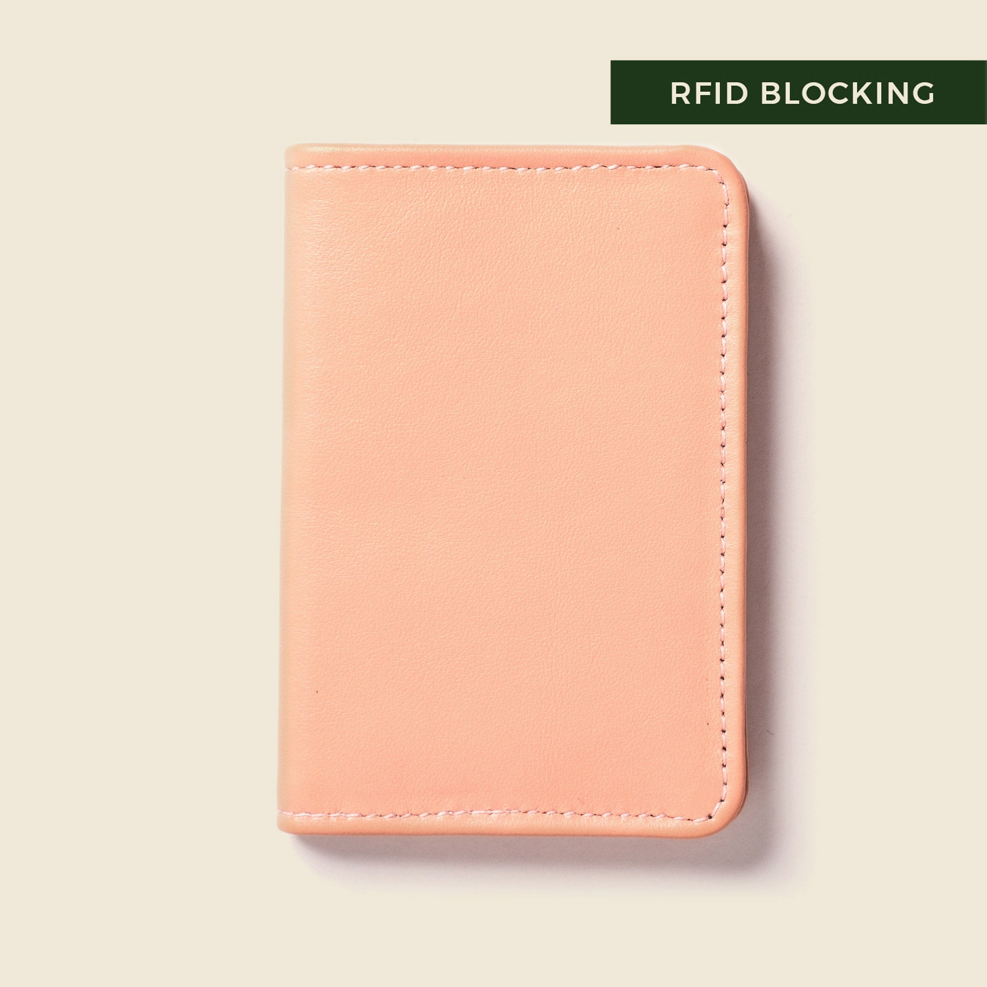 Cartera plegable compacta con protección RFID - Rosa suave