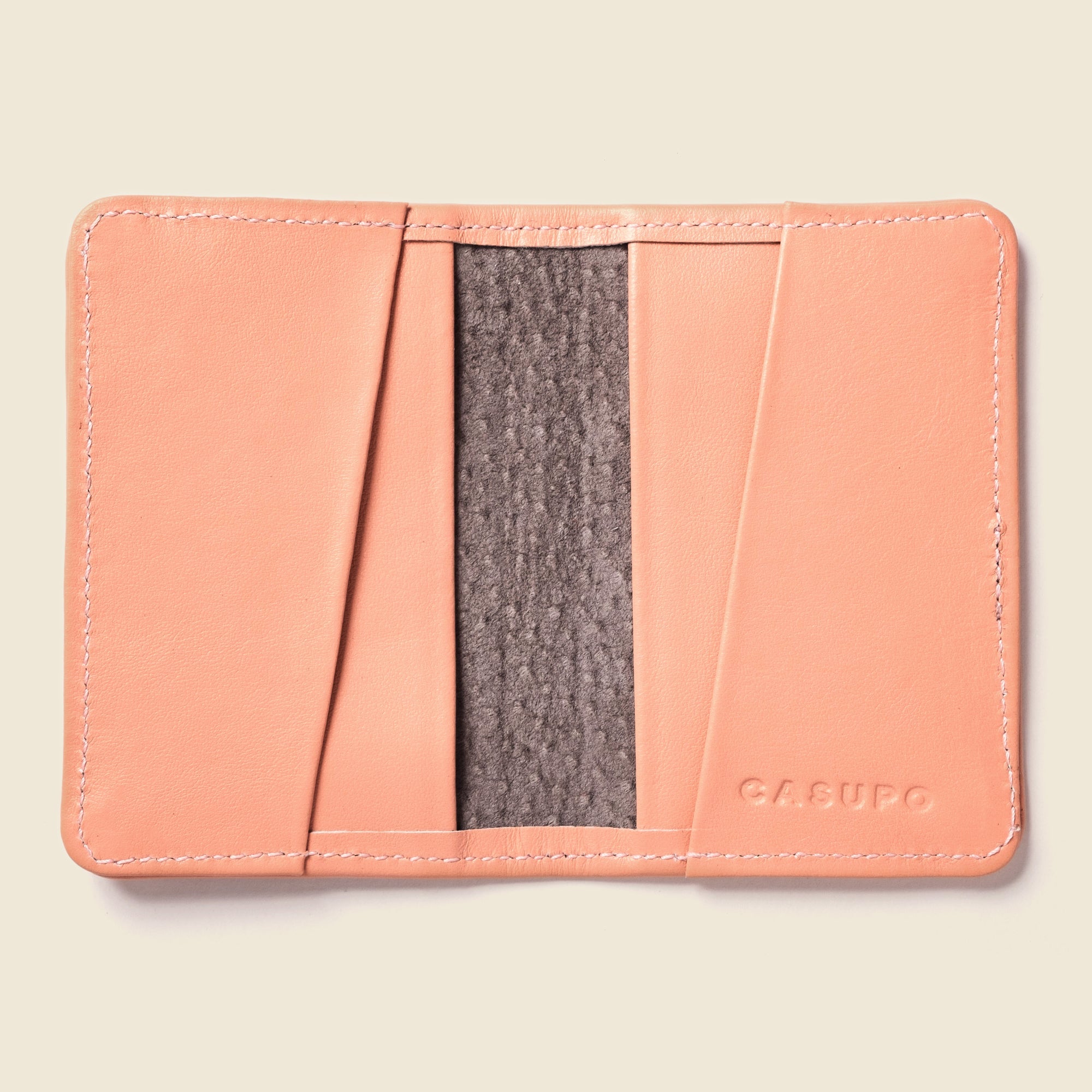 Cartera plegable compacta con protección RFID - Rosa suave
