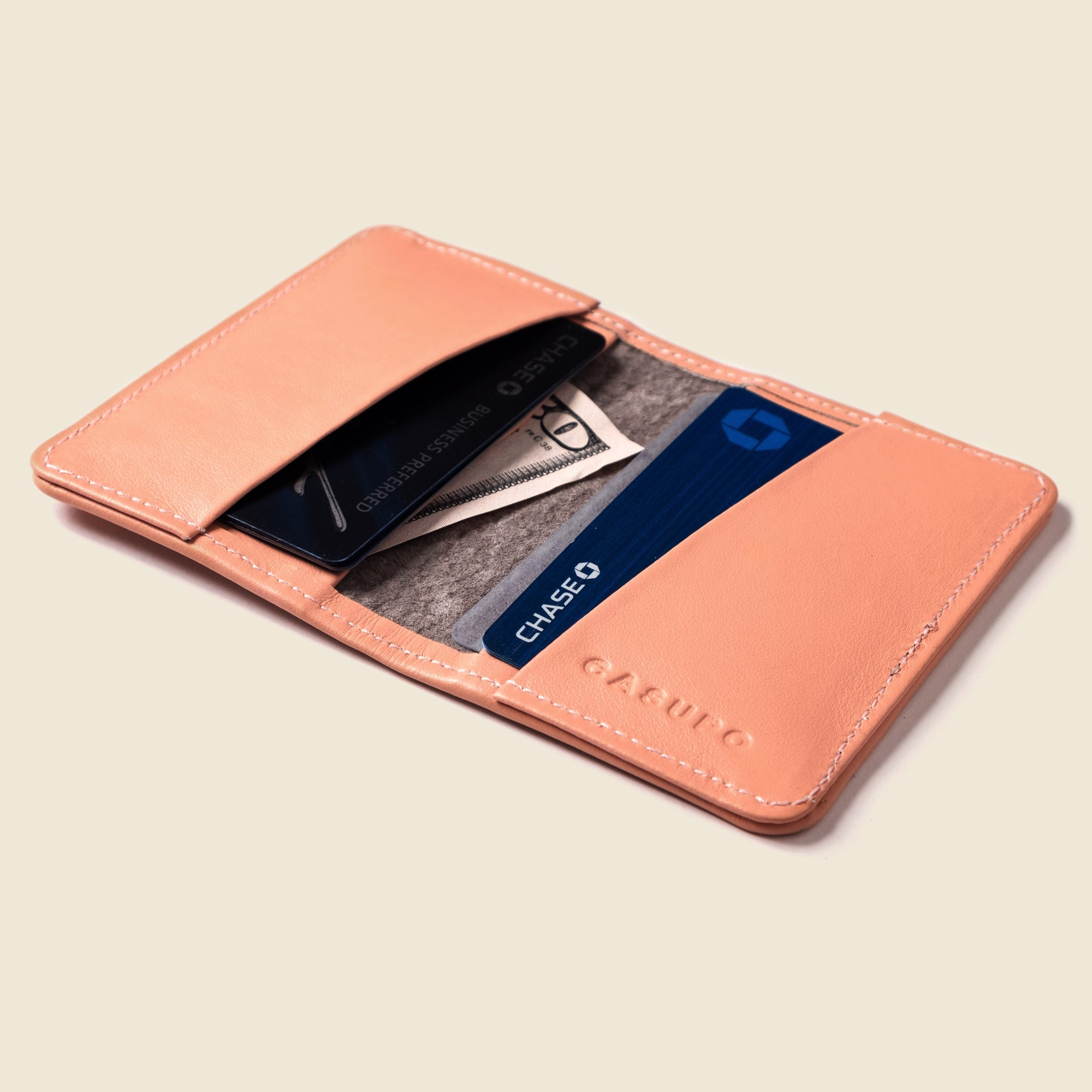 Cartera plegable compacta con protección RFID - Rosa suave