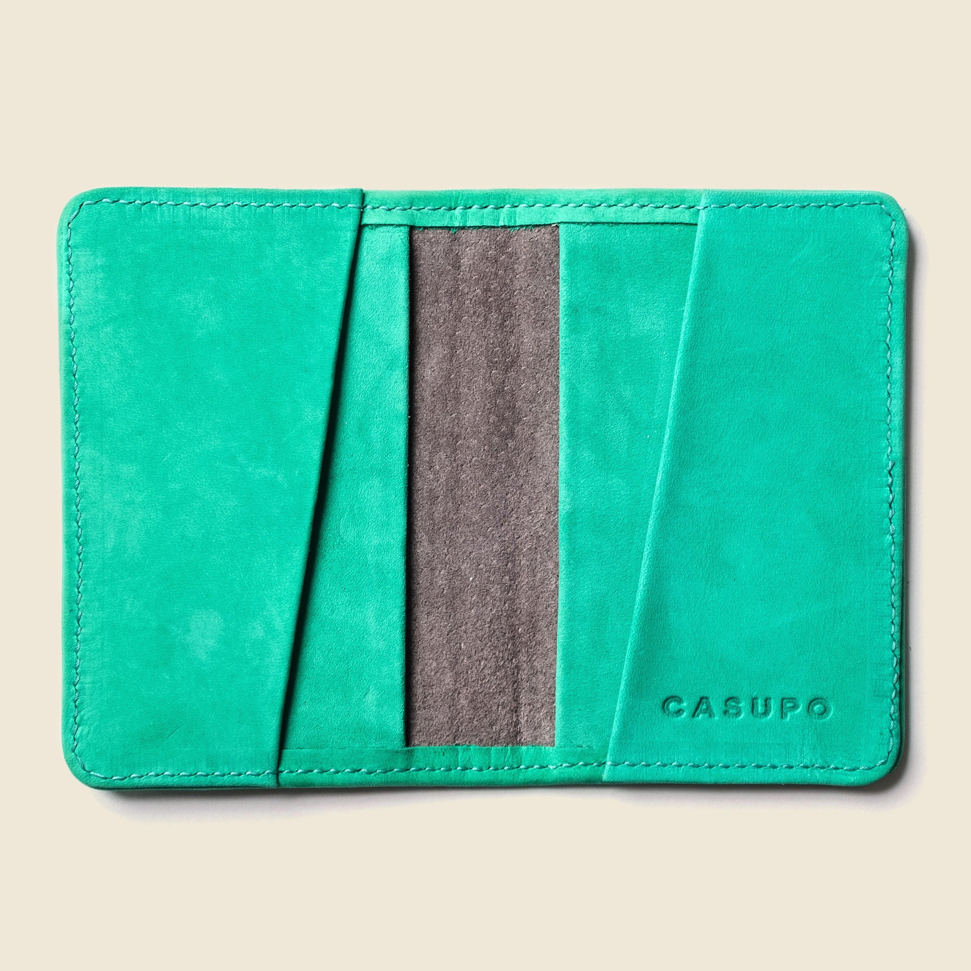 Cartera plegable compacta con protección RFID - Menta