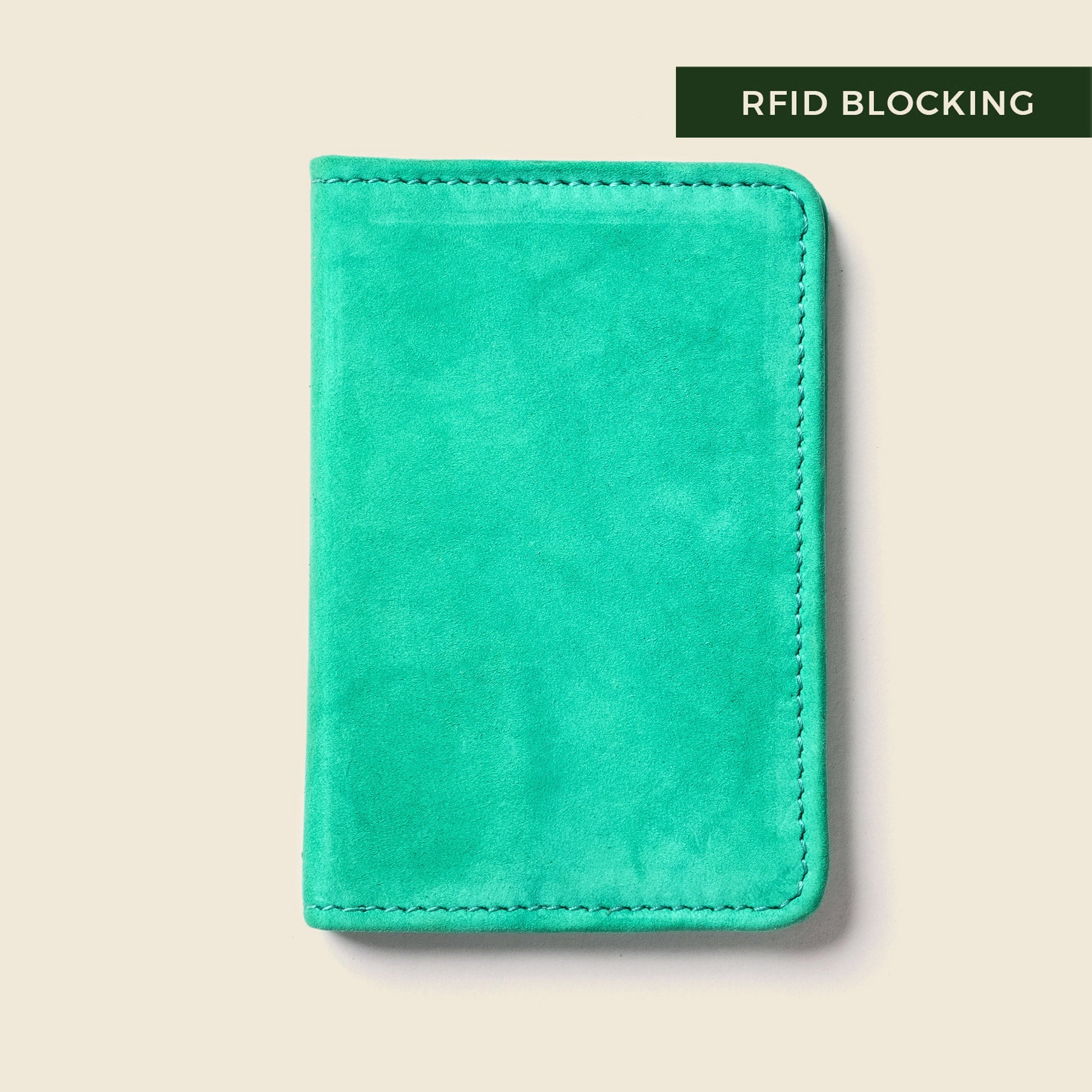 Cartera plegable compacta con protección RFID - Menta