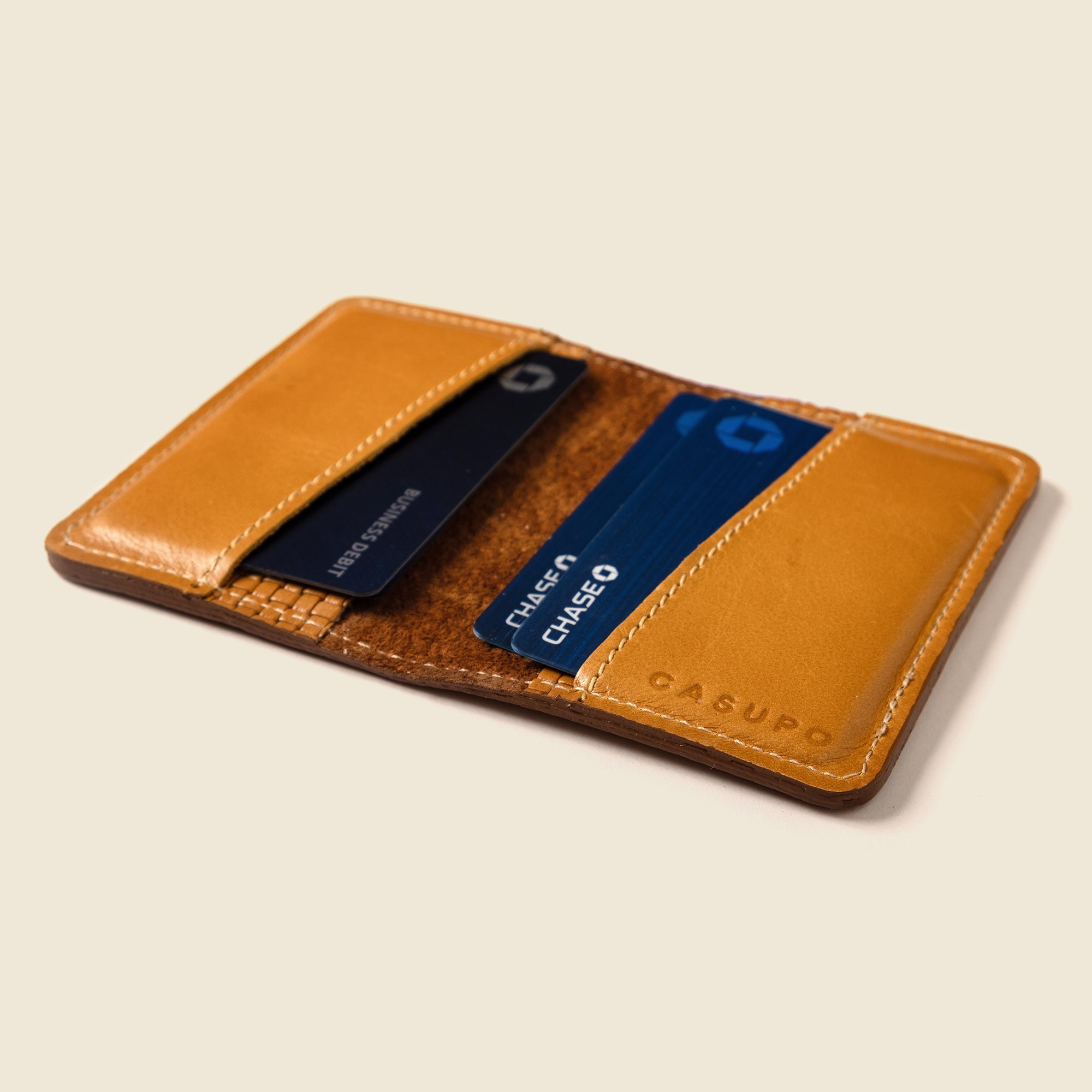 Cartera plegable compacta con protección RFID - Edición limitada en color canela