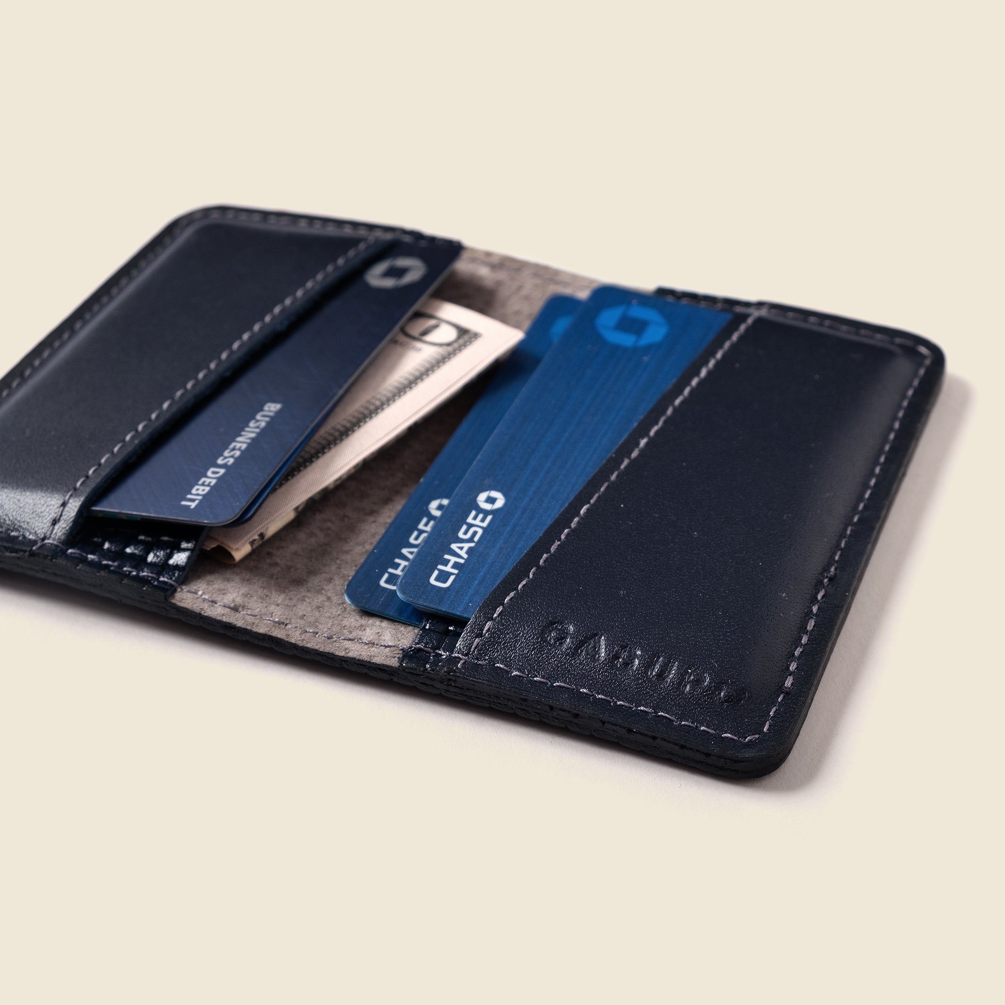 Cartera plegable compacta con protección RFID - Edición limitada azul marino