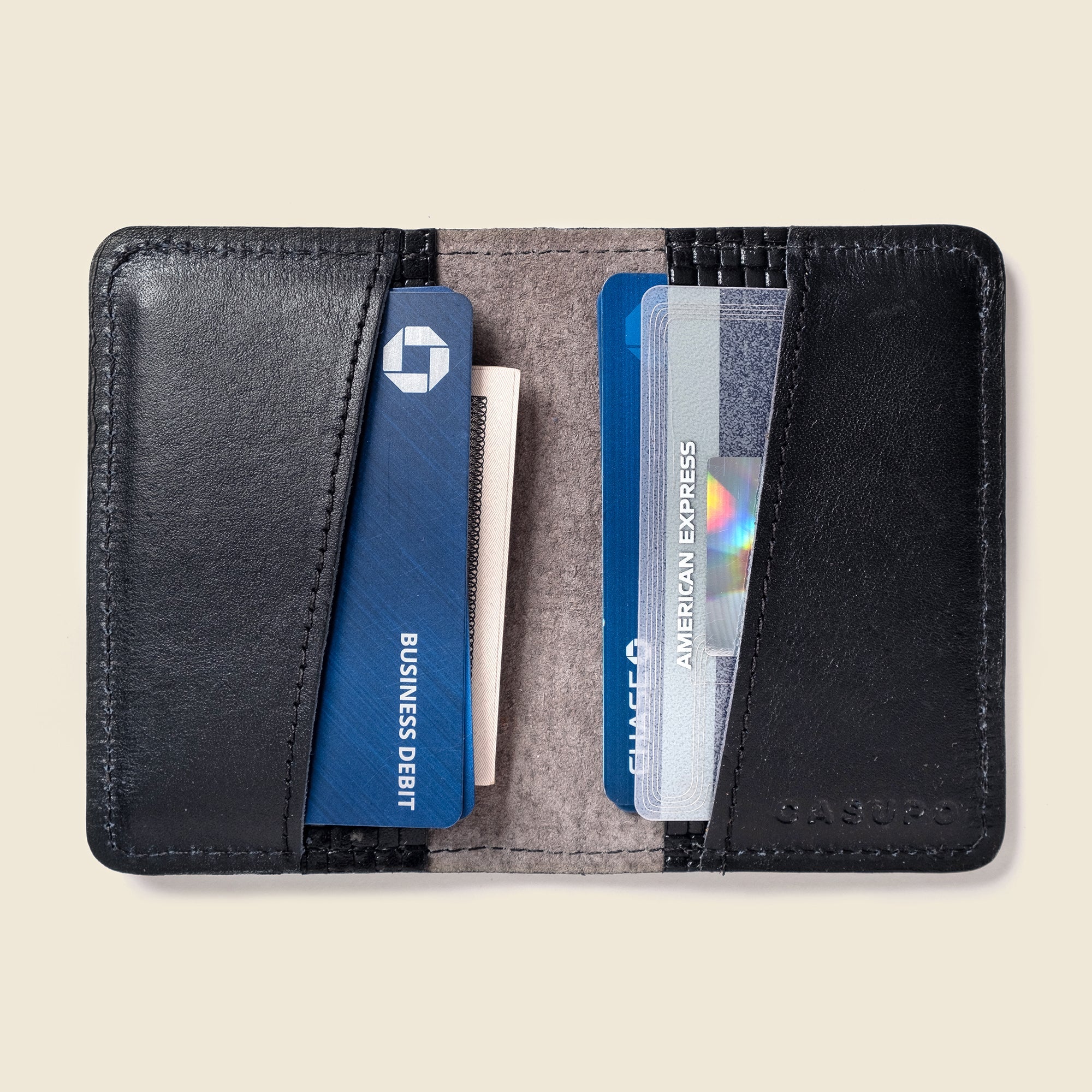 Cartera plegable compacta con protección RFID - Edición limitada negra