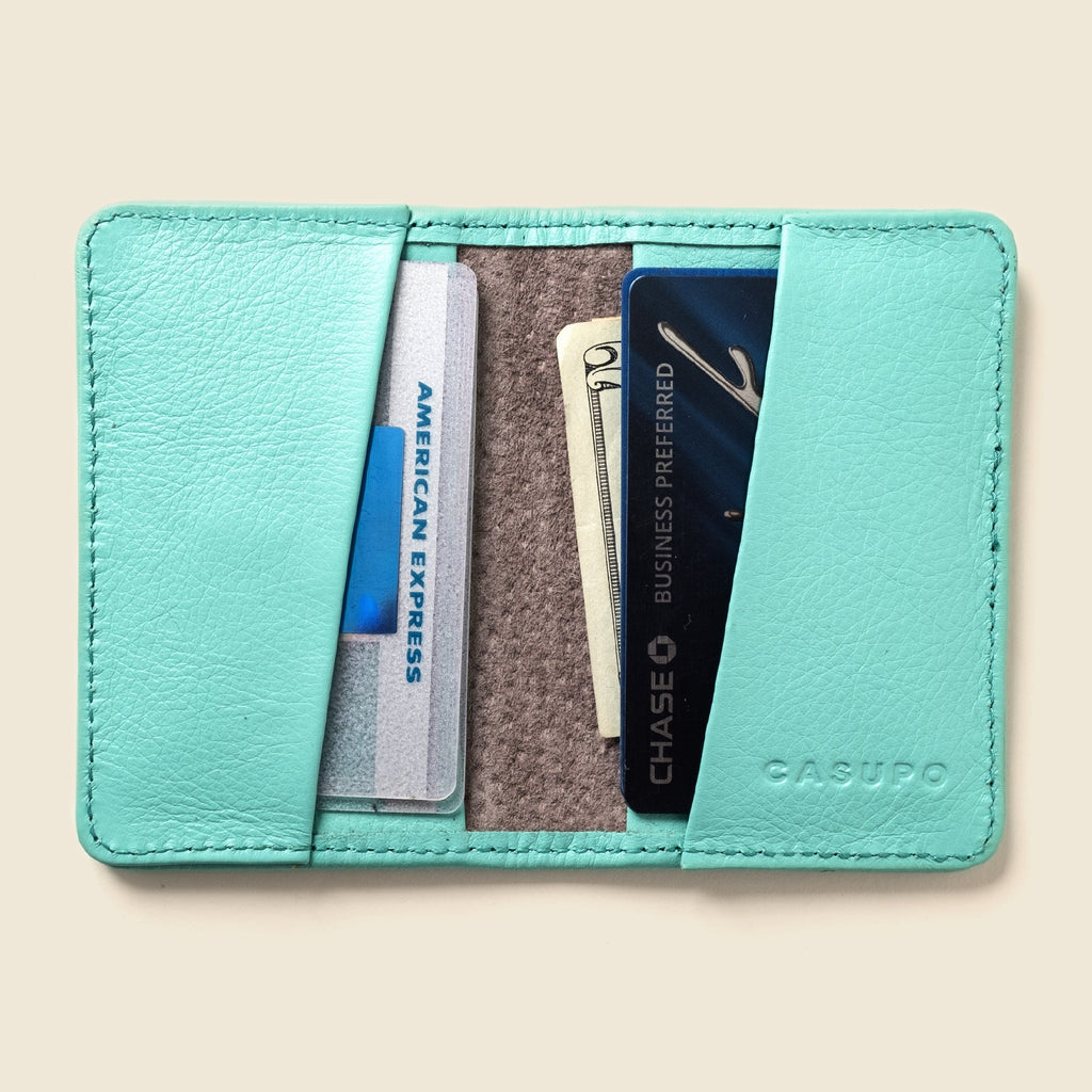 Compact Bifold with RFID Protection - Baby Blue