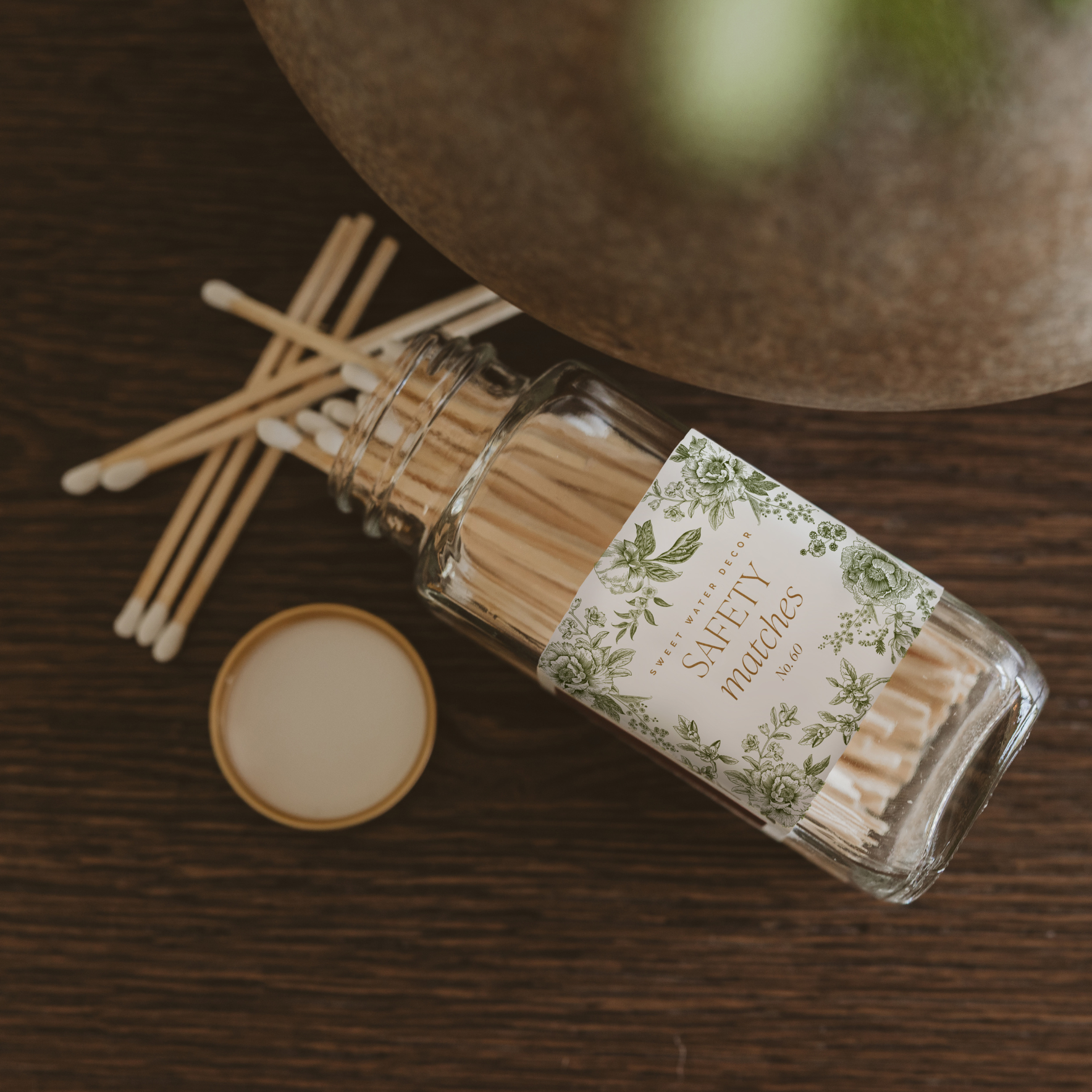 Green Delft White Tip Safety Matches - 60 Count, 3.75"