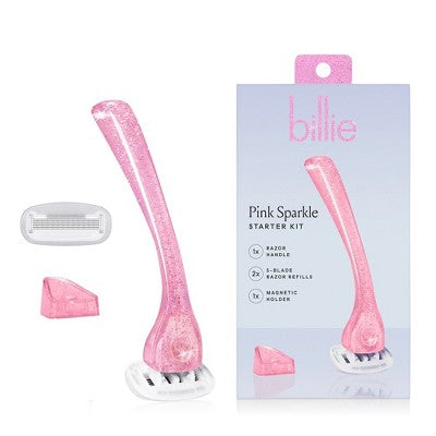 Maquinilla de afeitar reutilizable Billie con mango y soporte magnético para mujer, 5 recambios de cuchillas - Nueva