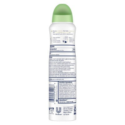 Antitranspirante y desodorante en aerosol seco Dove Beauty Advanced Care Cool Essentials de 72 horas para mujer - Envase imperfecto