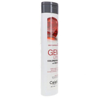 Acondicionador de color Celeb Luxury Gem Lites con BondFix Amber Deep Copper Brown 8.25 oz - Nuevo