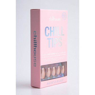 Chillhouse Chill Tips Press-On Fake Nails - Raise a Glass 24ct - New