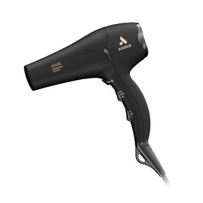 Secador de pelo Andis Pro Dry Soft Grip Tourmaline Ionic Ceramic de 1875 W, color negro