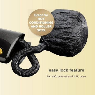 Secador de pelo Conair InfintiPro Soft Bonnet dorado - Caja imperfecta