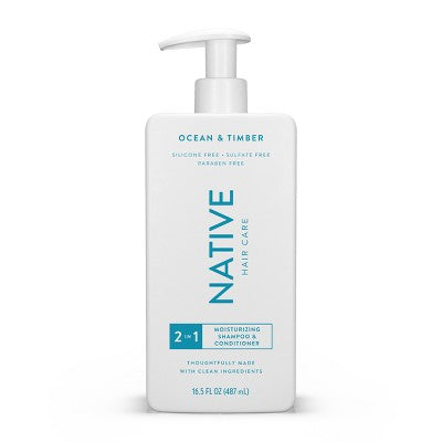 Hidratante 2 en 1 Native Ocean Timber para hombres y mujeres, 16.5 onzas líquidas - Nuevo