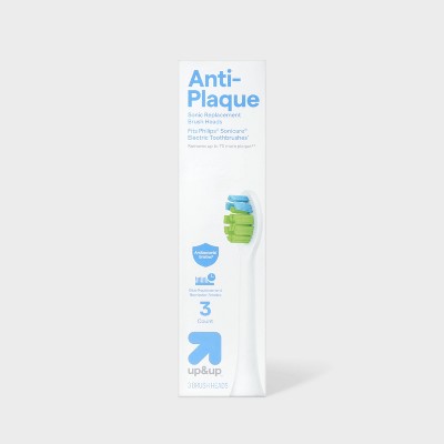 Cabezales de cepillo sónico antiplaca Up&amp;Up (3 unidades) - Caja imperfecta