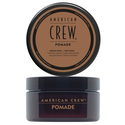 Pomada en gel para cabello American Crew para hombre, fijación media y brillo intenso, 85 g (nuevo)