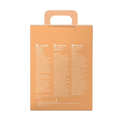 Fairy Tales Sun & Swim Shampoo, Conditioner, and Spray Travel Kit 9.9 fl oz/3pk - Imperfect Box