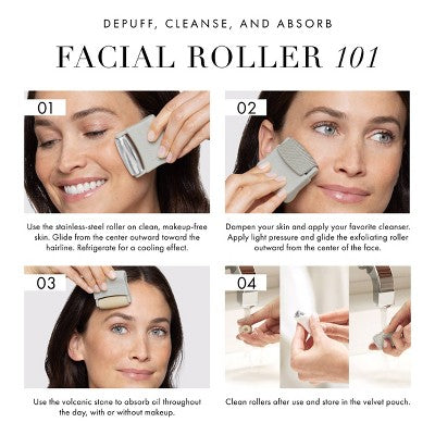 Tweezerman 3-in-1 Skin Revival Roller Kit - New