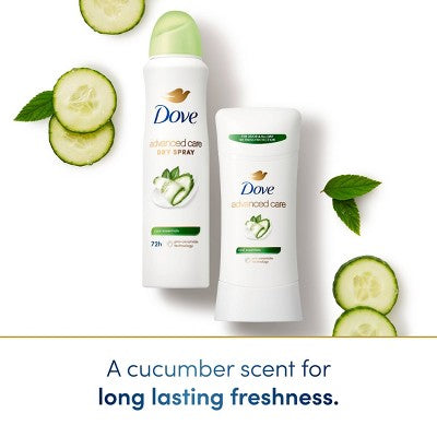 Antitranspirante y desodorante en aerosol seco Dove Beauty Advanced Care Cool Essentials de 72 horas para mujer - Envase imperfecto