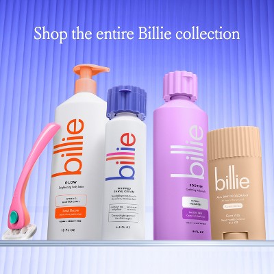 Kit de inicio de dermaplaning Billie Sparkle con mango reutilizable y 3 cuchillas de repuesto - Caja imperfecta