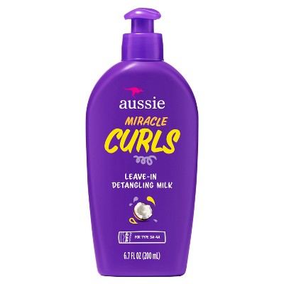 Aussie Miracle Curls - Leche desenredante con aceite de coco (190 ml) - Nuevo